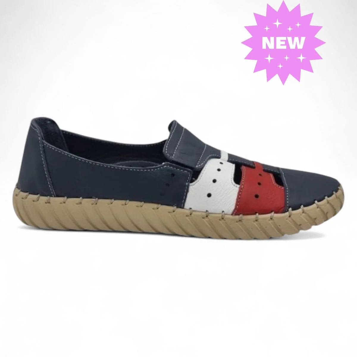Pantofi Damă Casual Din Piele Naturală Crem 25422