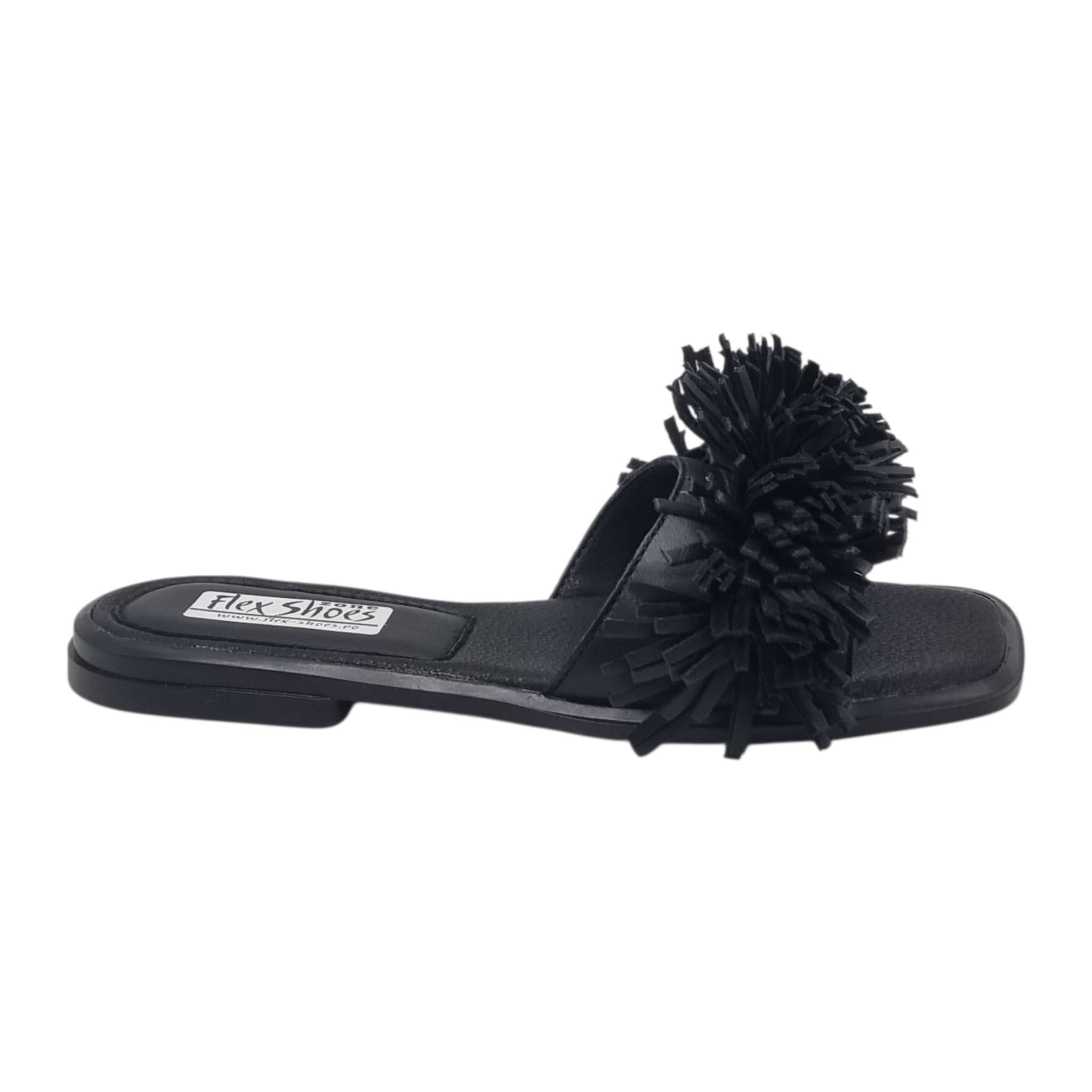 Sandale Damă Casual Confort Din Piele Naturală Neagră 13830