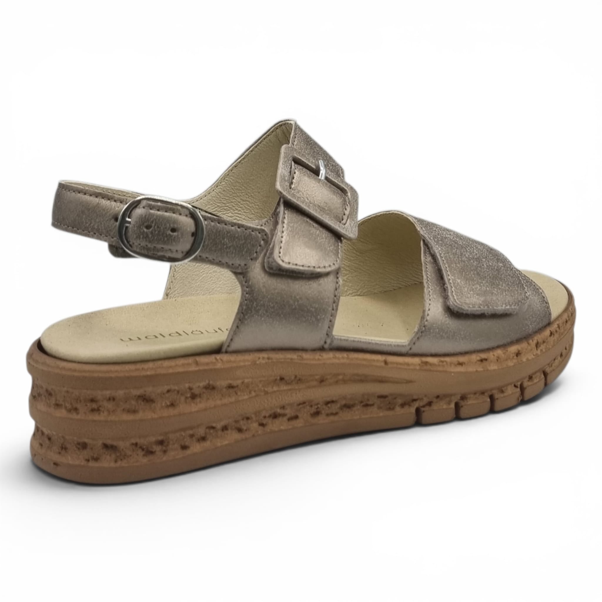 Sandale Damă Casual Confort Din Piele Naturală Aurie 13776