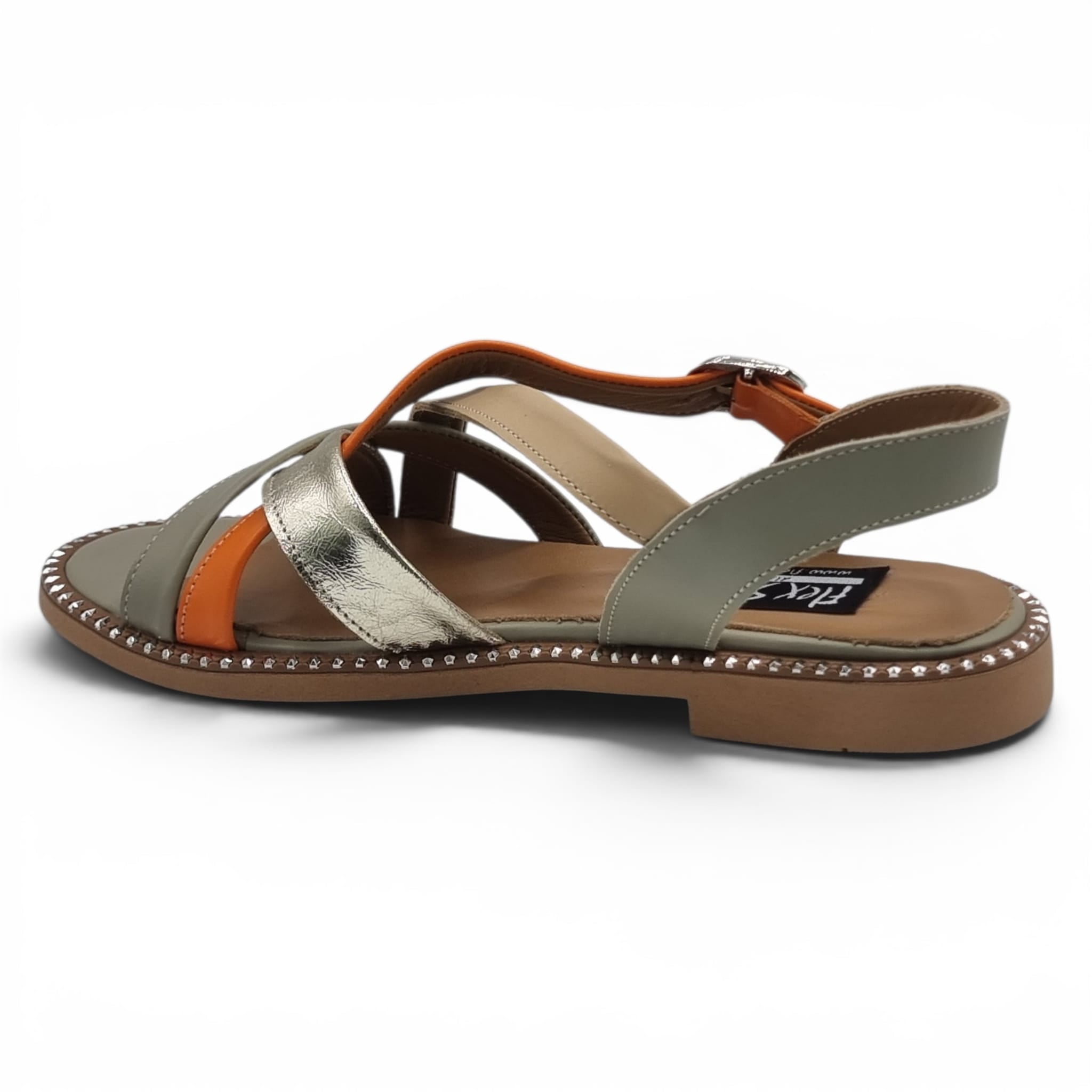 Sandale Damă Casual Confort Din Piele Naturală Avocado 13770