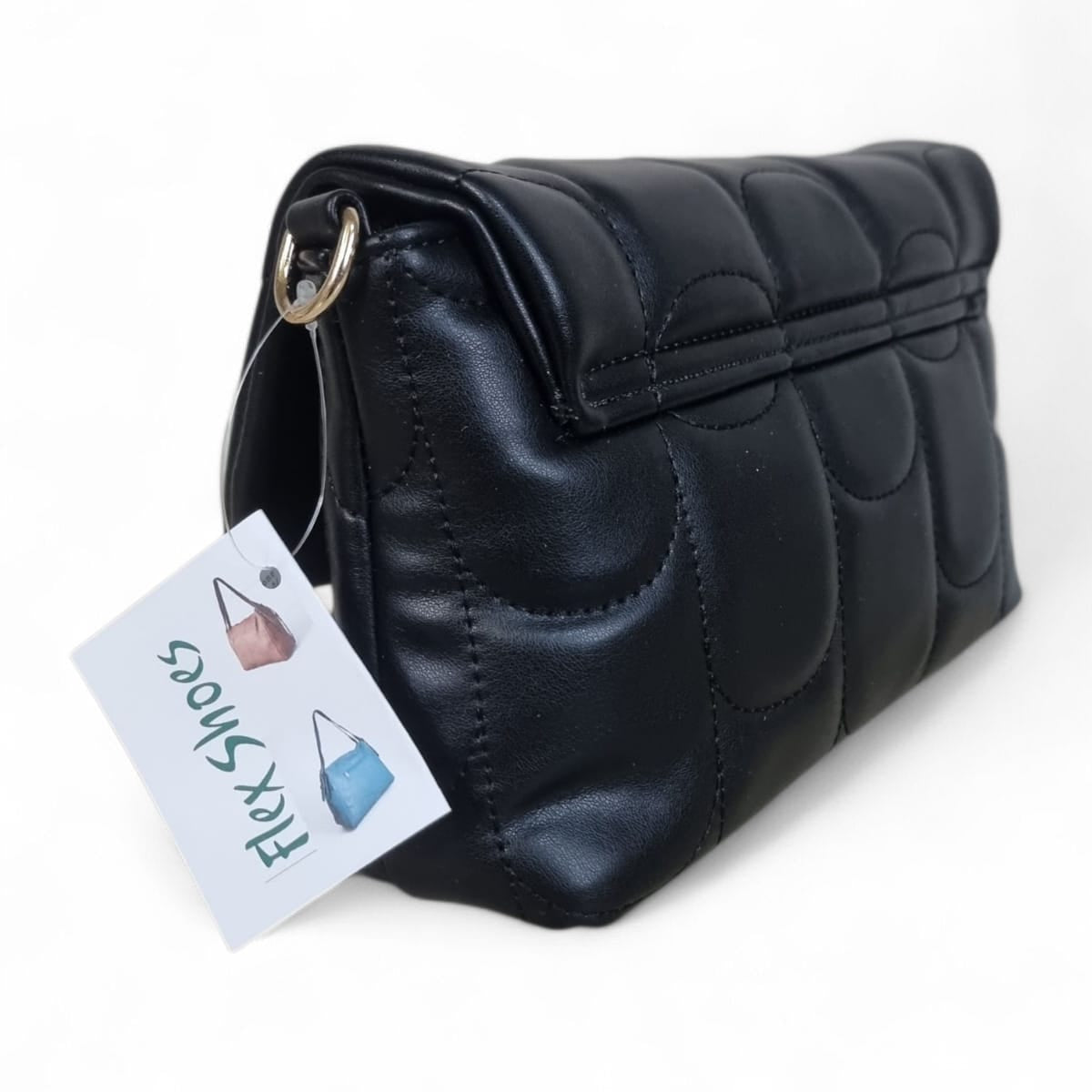 Geanta din piele ecologică neagră 56004