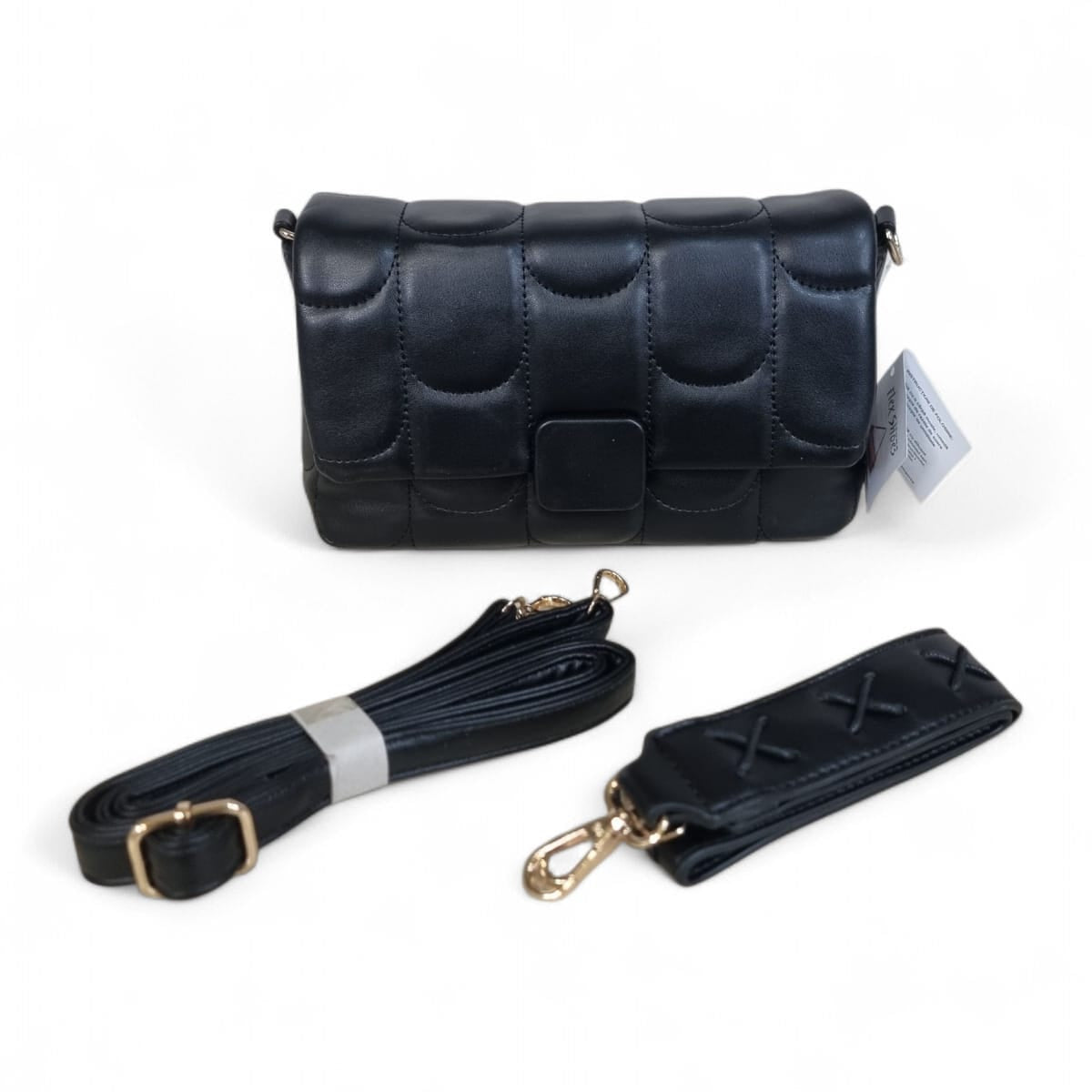 Geanta din piele ecologică neagră 56004