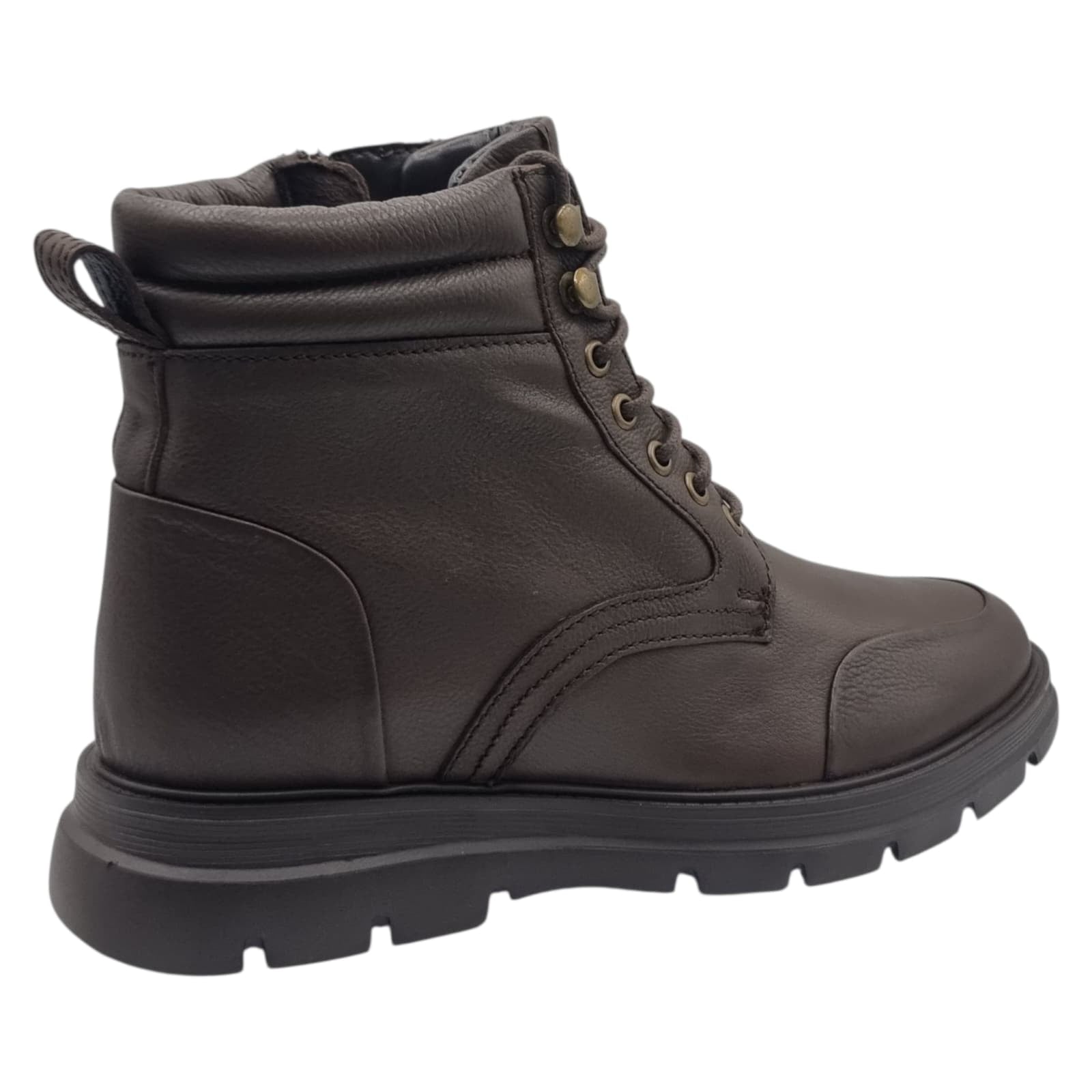 Ghete Bărbați Casual Din Piele Naturală De Culoare Cafe 45129