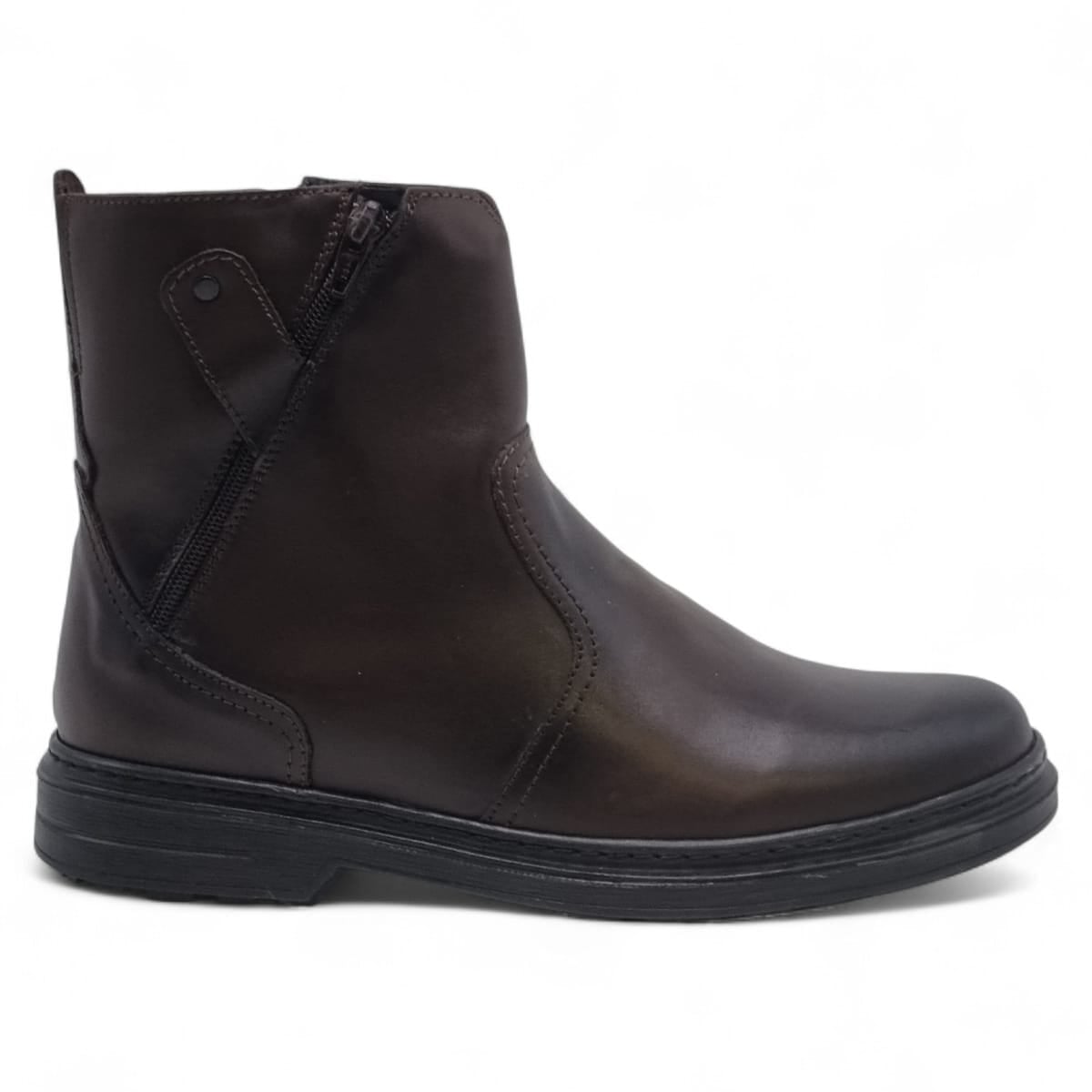 Ghete Bărbați Casual Din Piele Naturală De Culoare Maro 45138