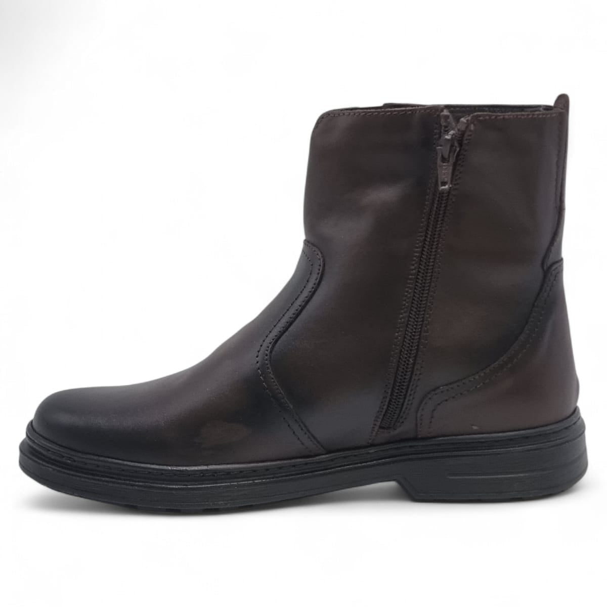 Ghete Bărbați Casual Din Piele Naturală De Culoare Maro 45138