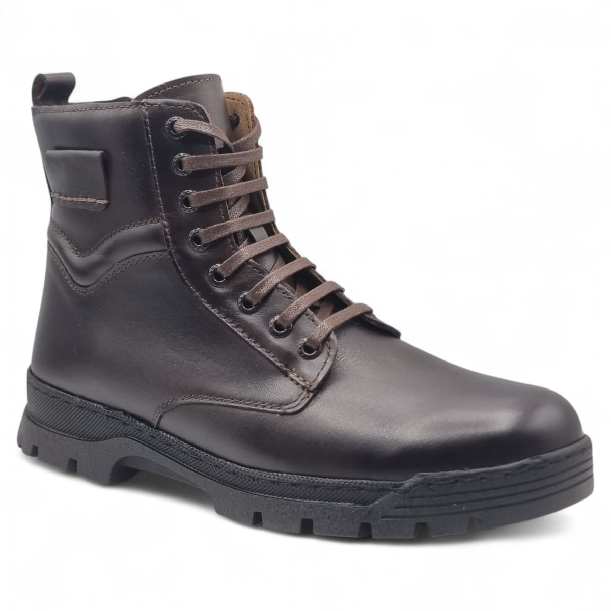 Ghete Bărbați Casual Din Piele Naturală De Culoare Maro 45126