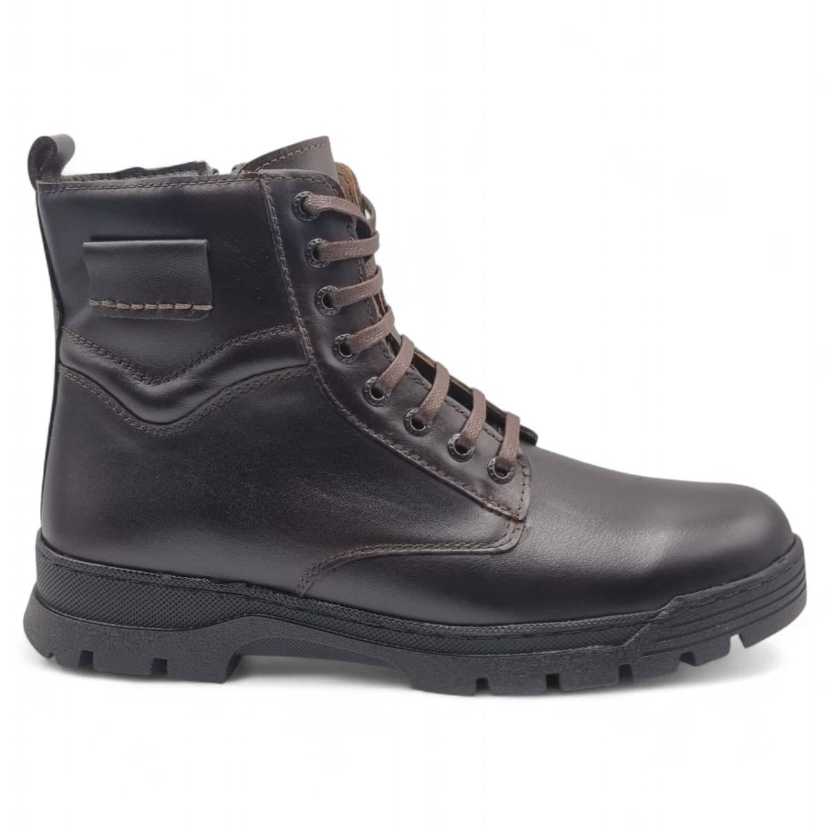Ghete Bărbați Casual Din Piele Naturală De Culoare Maro 45126