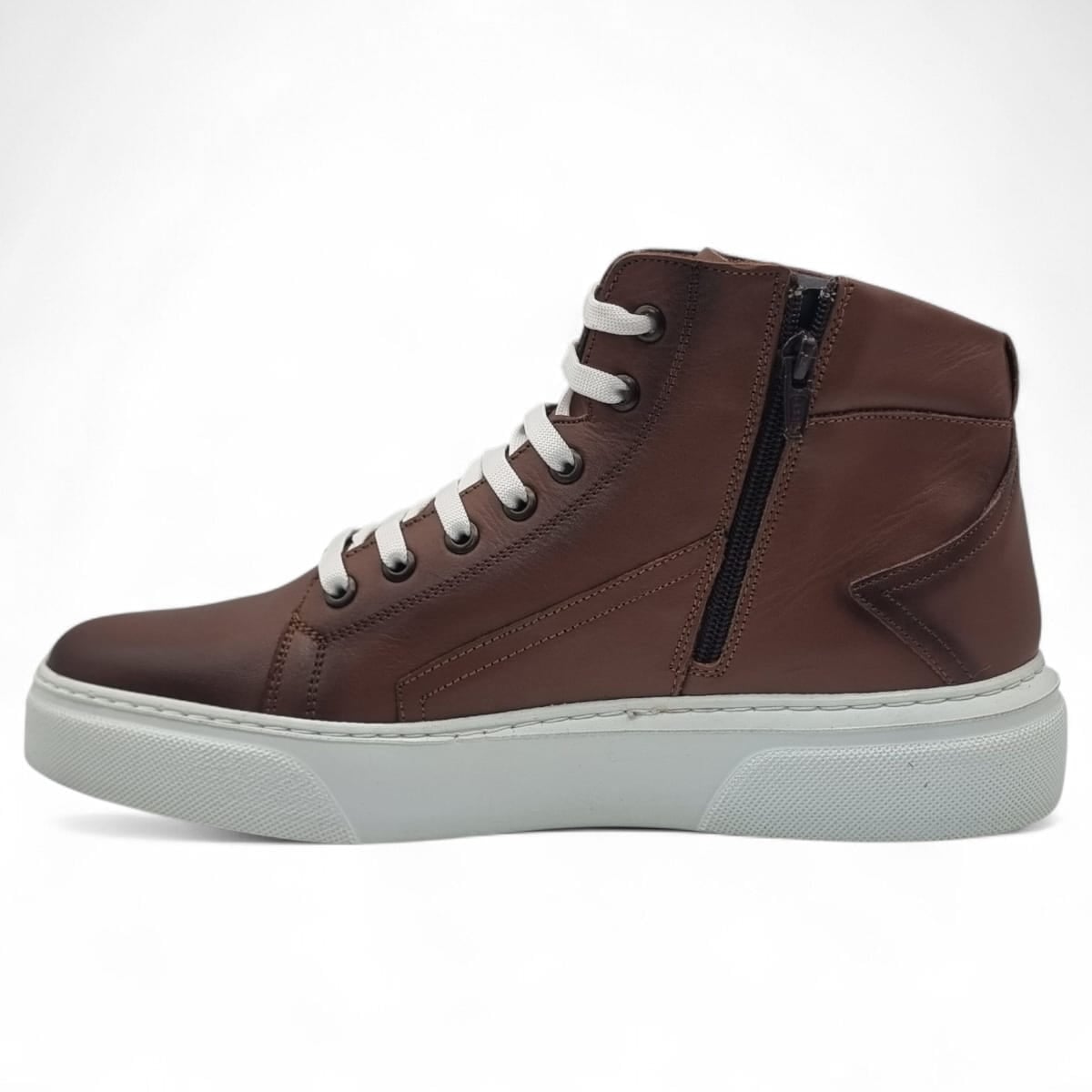 Ghete Bărbați Casual Din Piele Naturală De Culoare Maro 45134