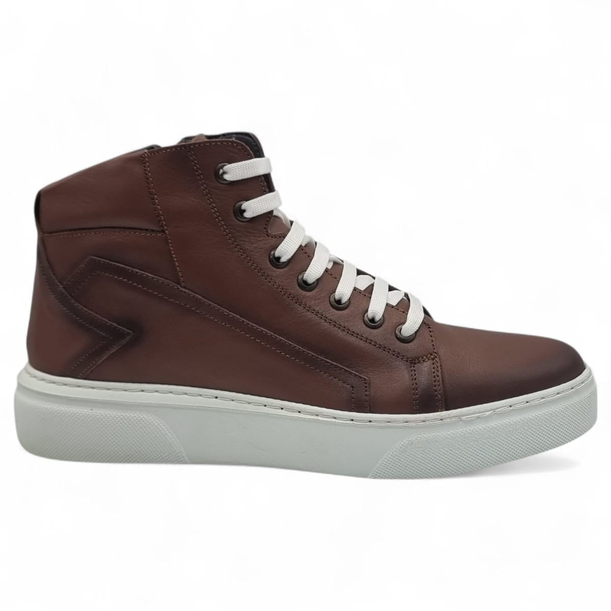 Ghete Bărbați Casual Din Piele Naturală De Culoare Maro 45134