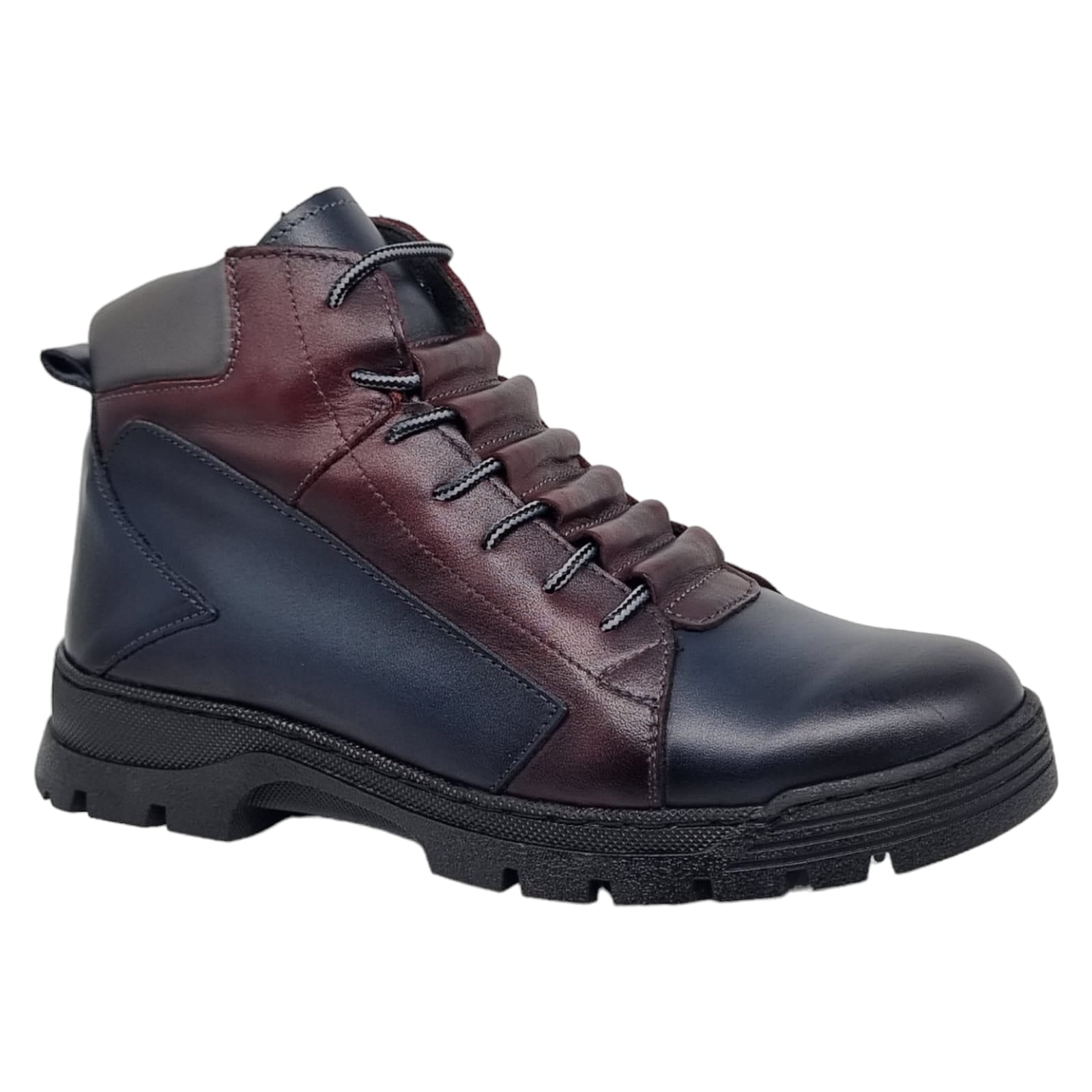 Ghete Bărbați Din Piele Naturală De Culoare Blue 45123
