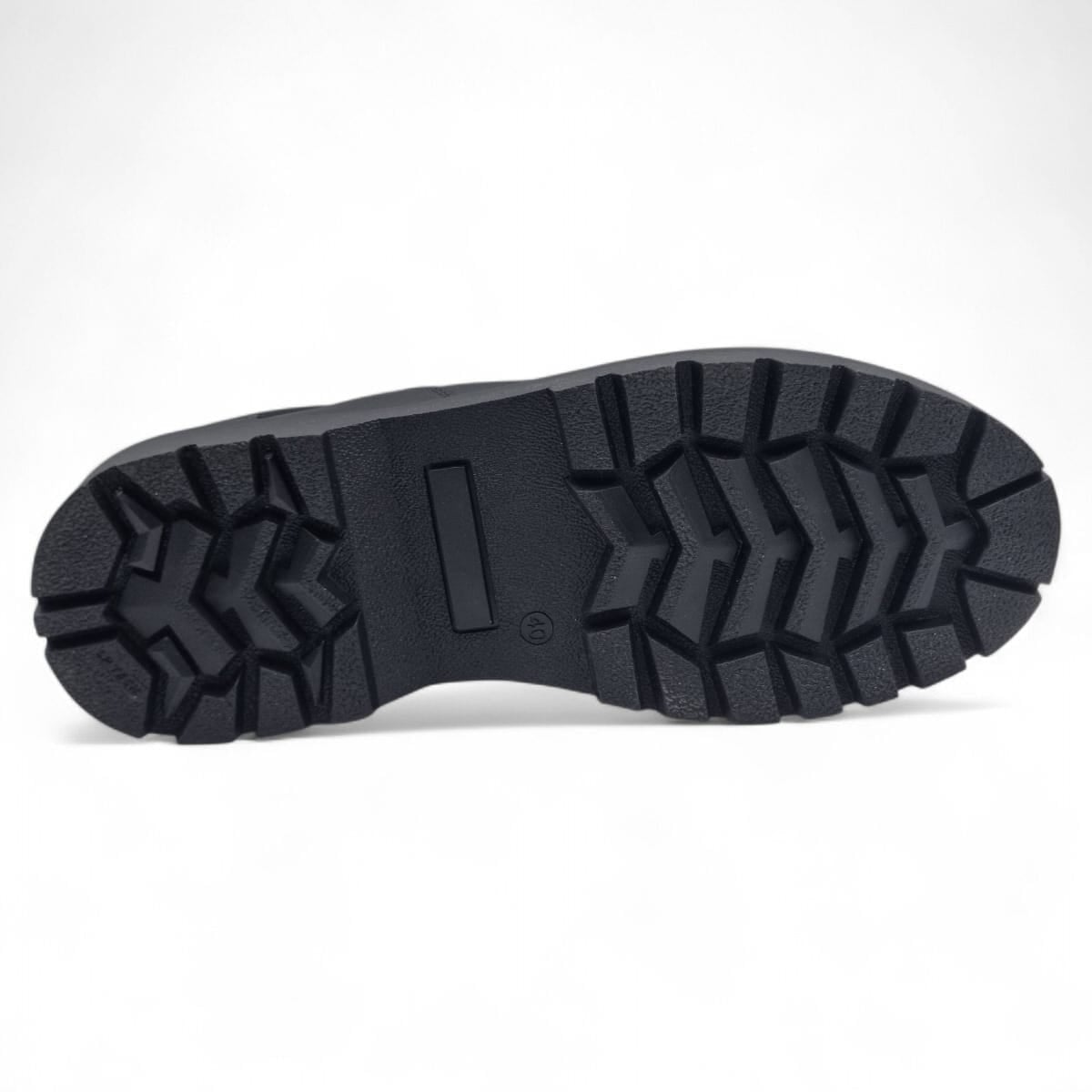 Ghete Bărbați Casual Din Piele Naturală De Culoare Neagra 561