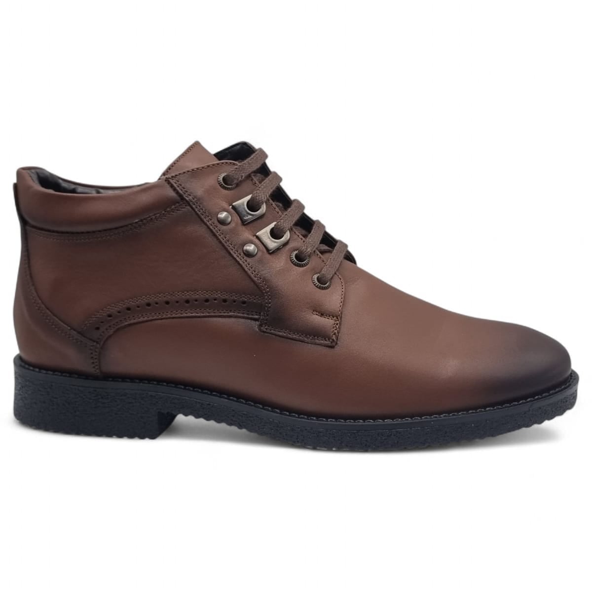 Ghete Bărbați Elegante Din Piele Naturală Culoare Maro 50132