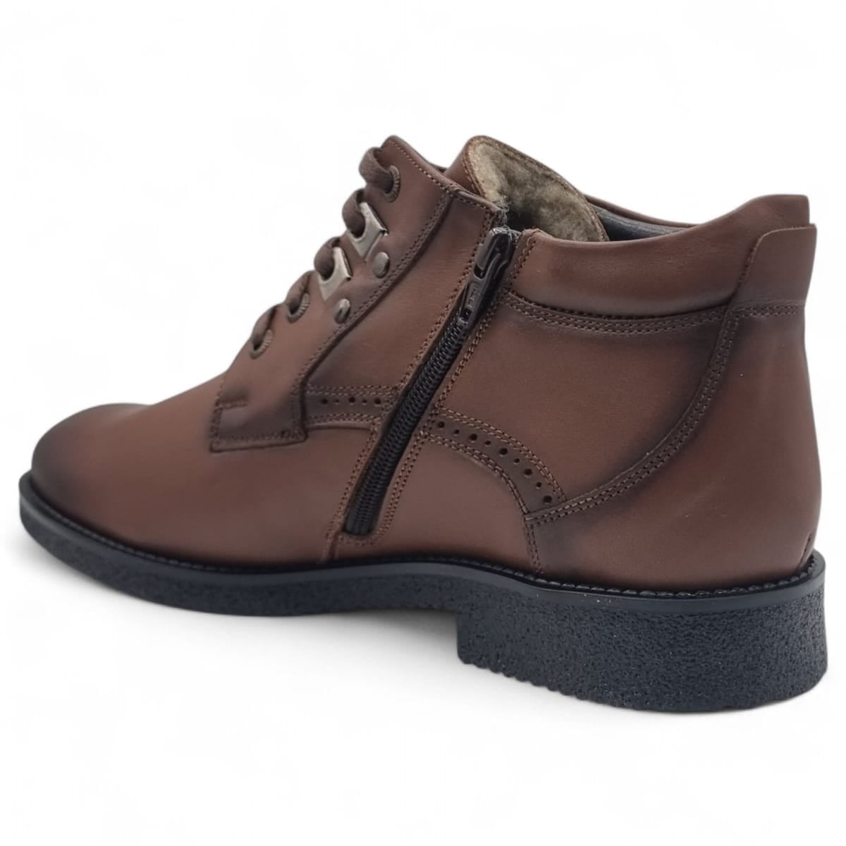 Ghete Bărbați Elegante Din Piele Naturală Culoare Maro 50132