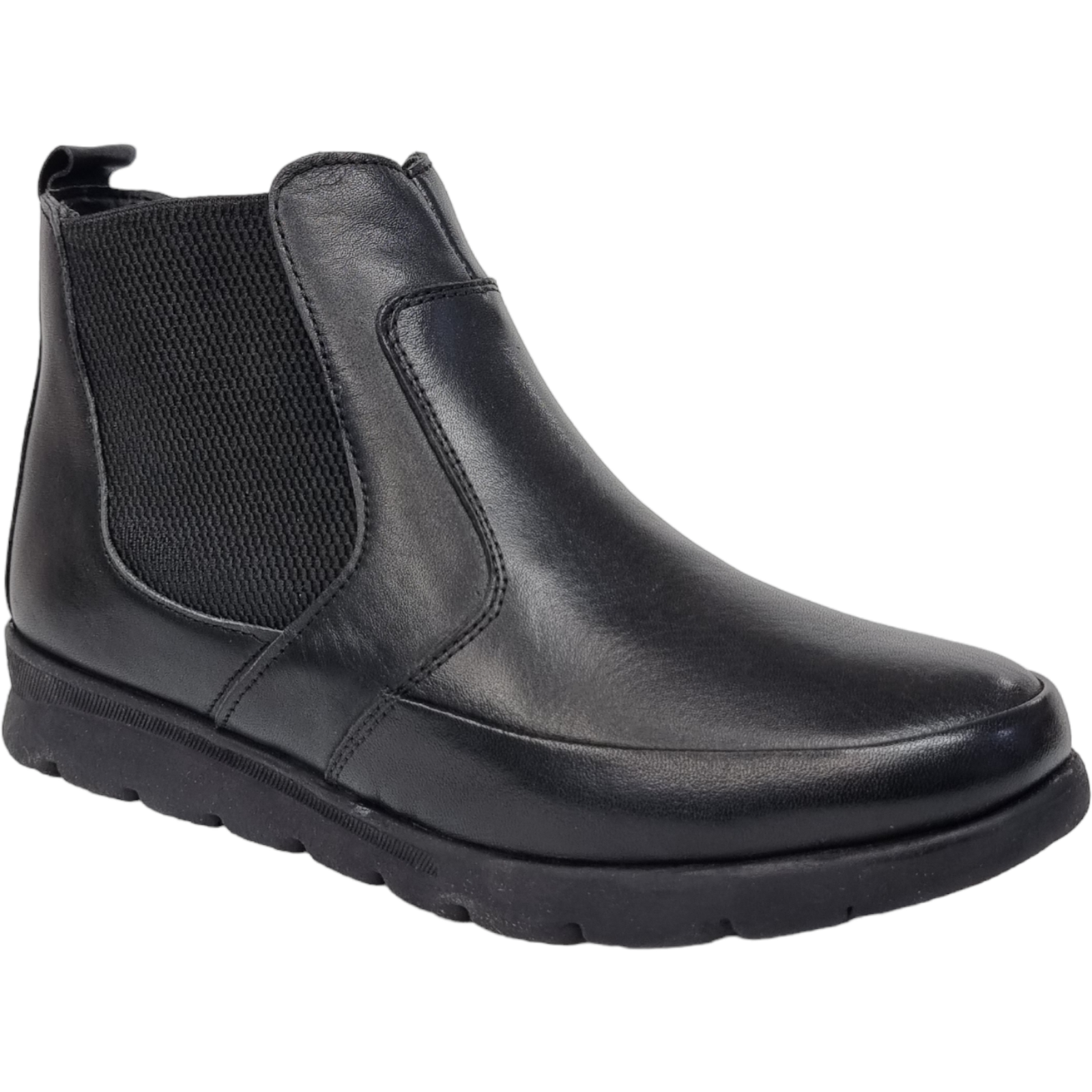 Ghete Damă Casual Din Piele Naturală Neagră 30173