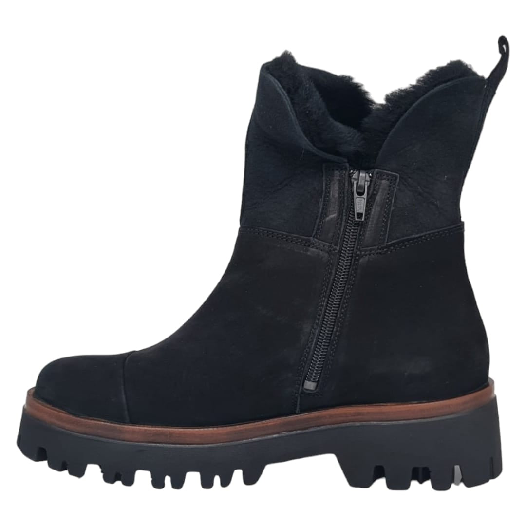 Ghete Damă Casual Din Piele Naturala Neagră 8517