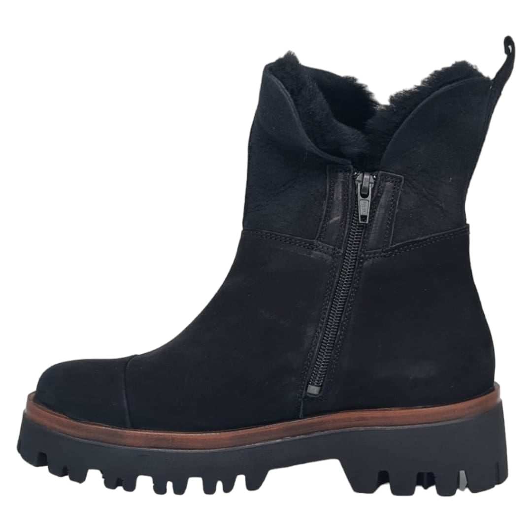 Ghete Damă Casual Din Piele Naturala Neagră 8517