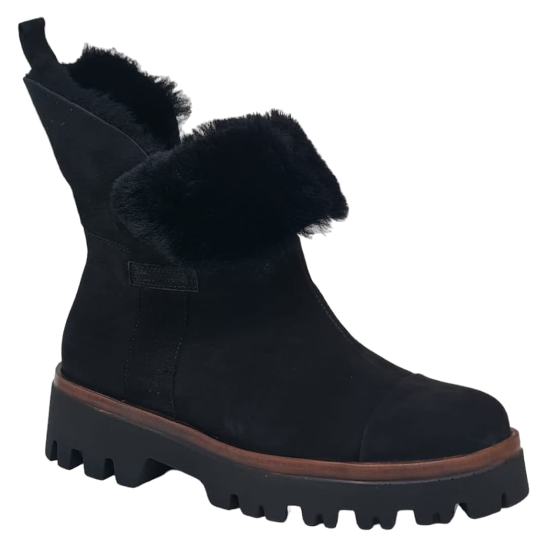 Ghete Damă Casual Din Piele Naturala Neagră 8517