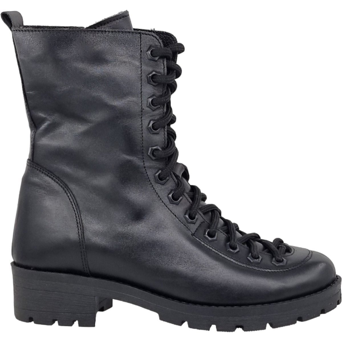 Ghete Damă Casual Din Piele Naturală Neagră 30262