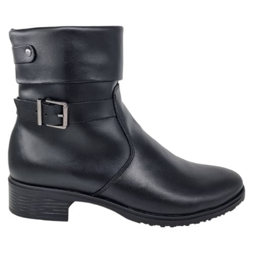 Ghete Damă Casual Din Piele Naturală Neagră 30266