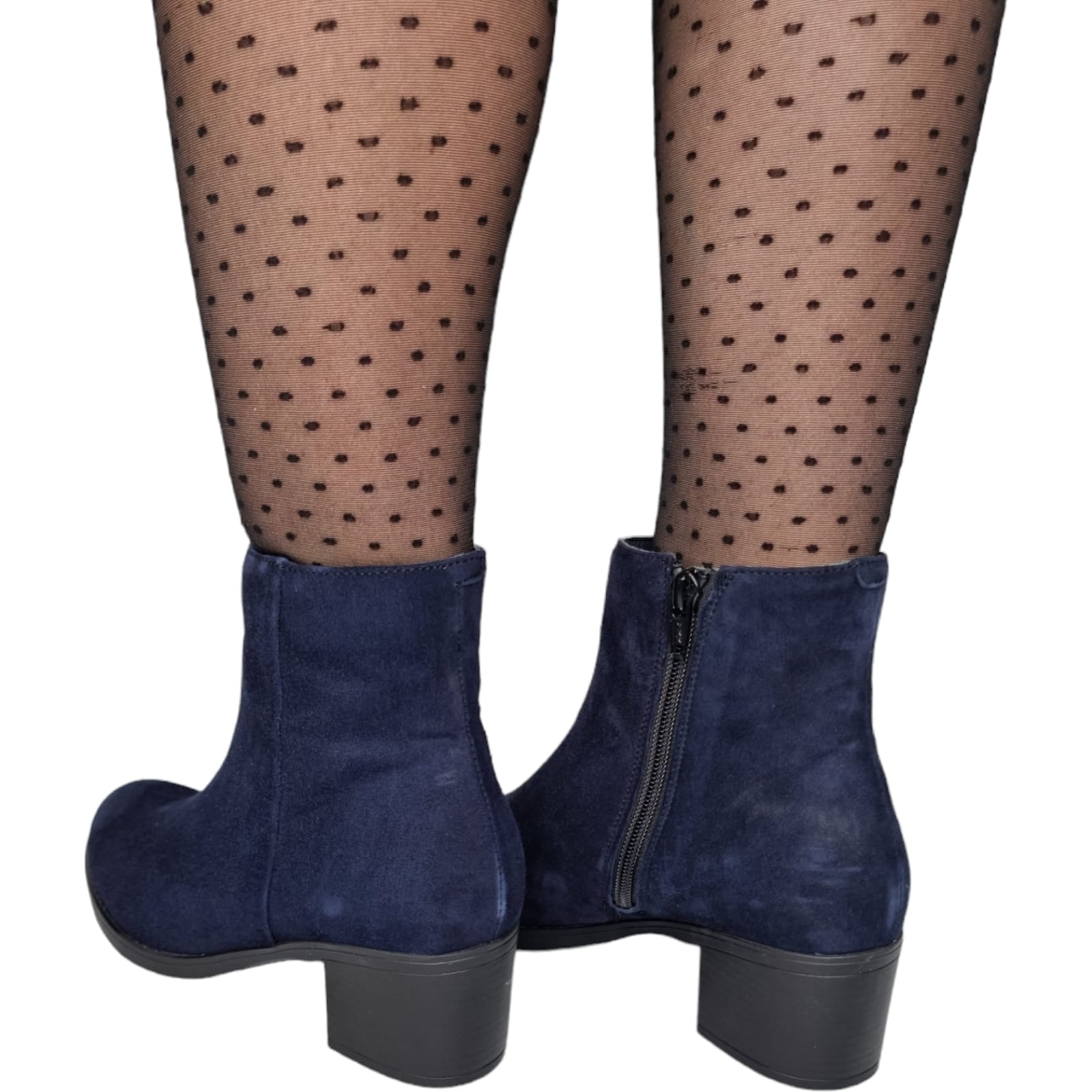 Ghete Damă Casual Din Piele Naturală Blue 30275