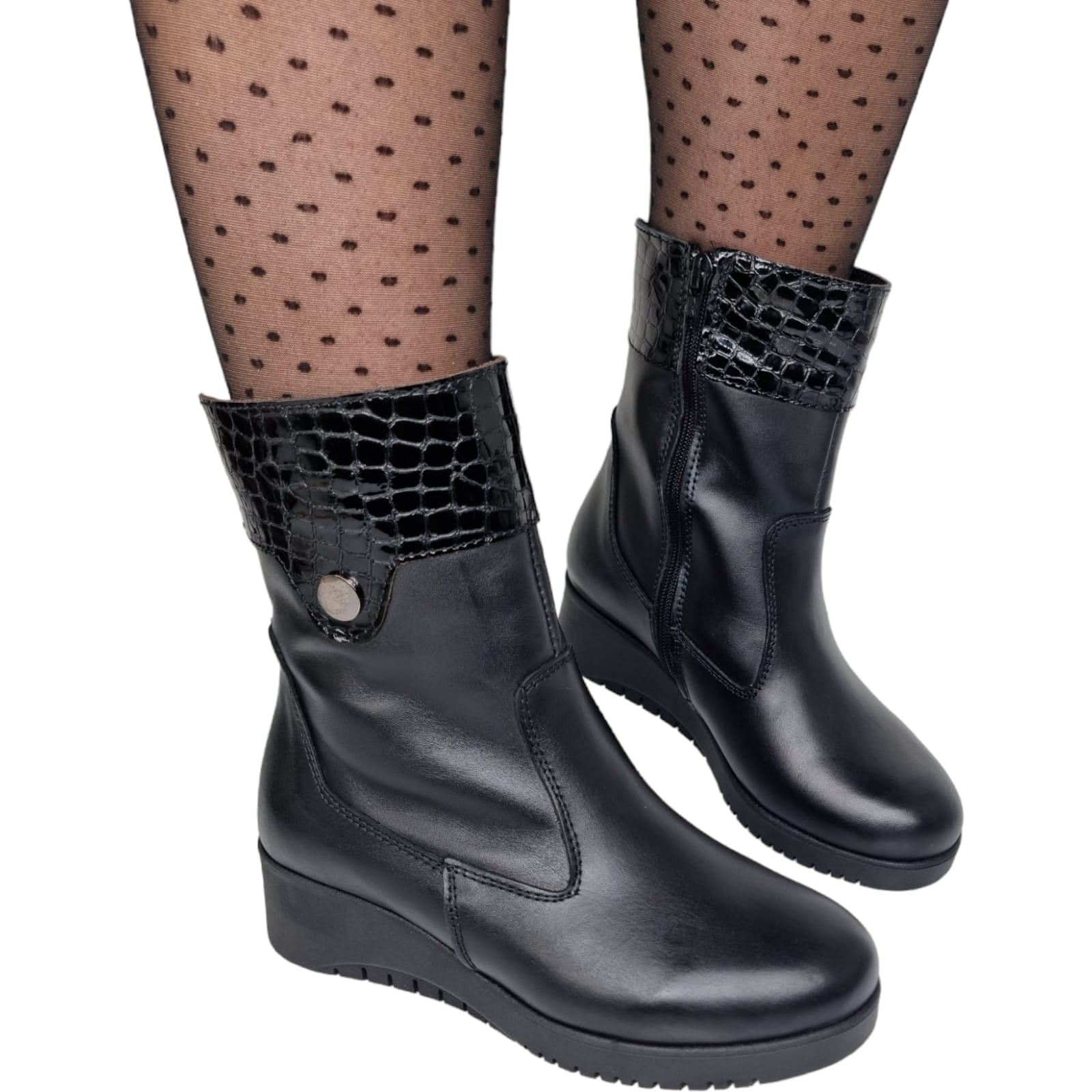 Ghete Damă Casual Din Piele Naturală 30289