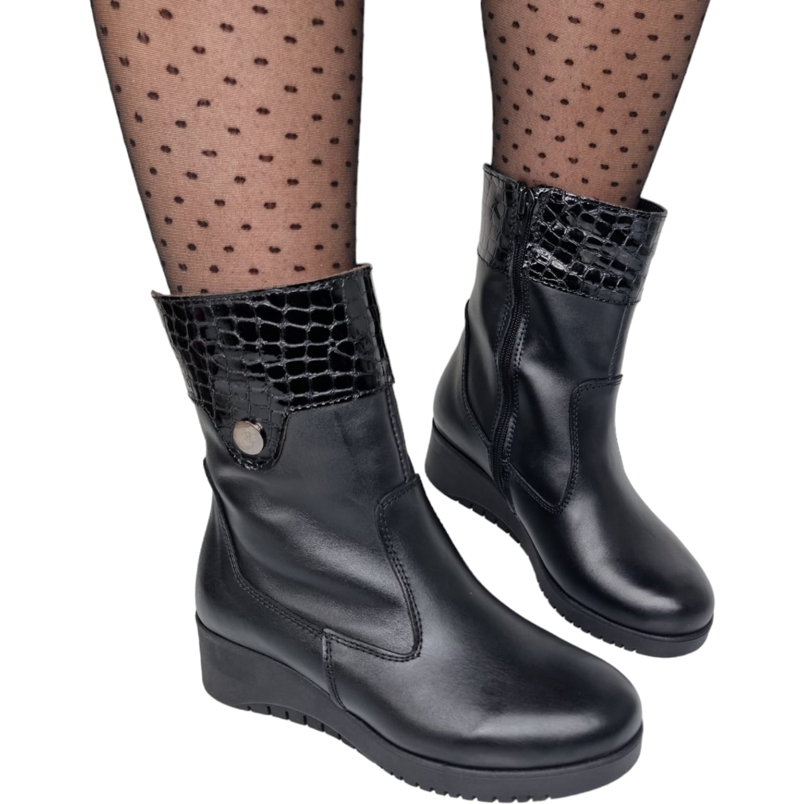 Ghete Damă Casual Din Piele Naturală 30289