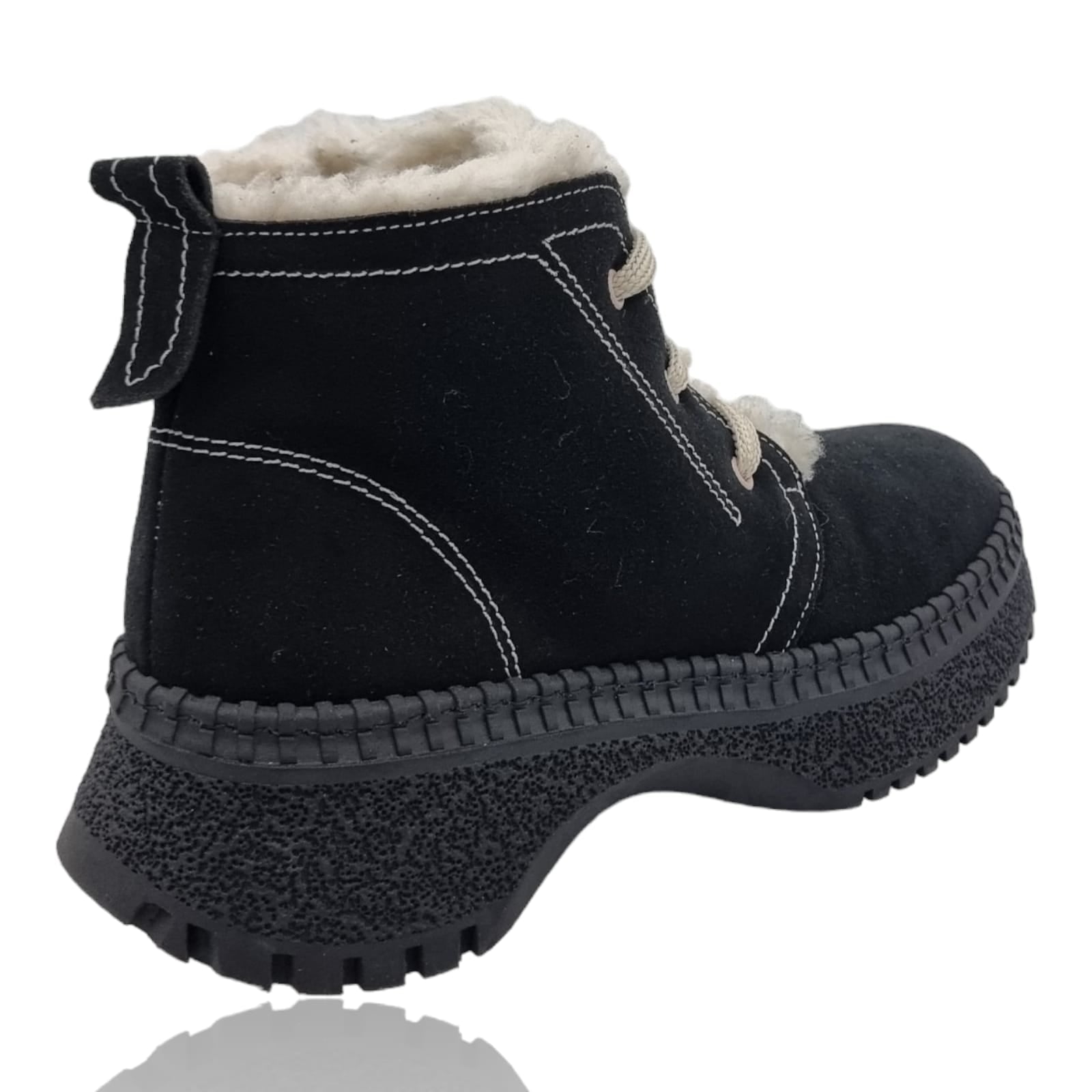 Ghete Damă Casual Din Piele Naturală Neagră Vel 30323