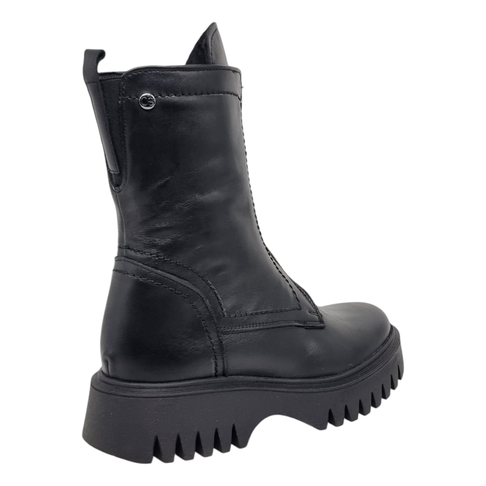 Ghete Damă Casual Din Piele Naturală Neagră 30336