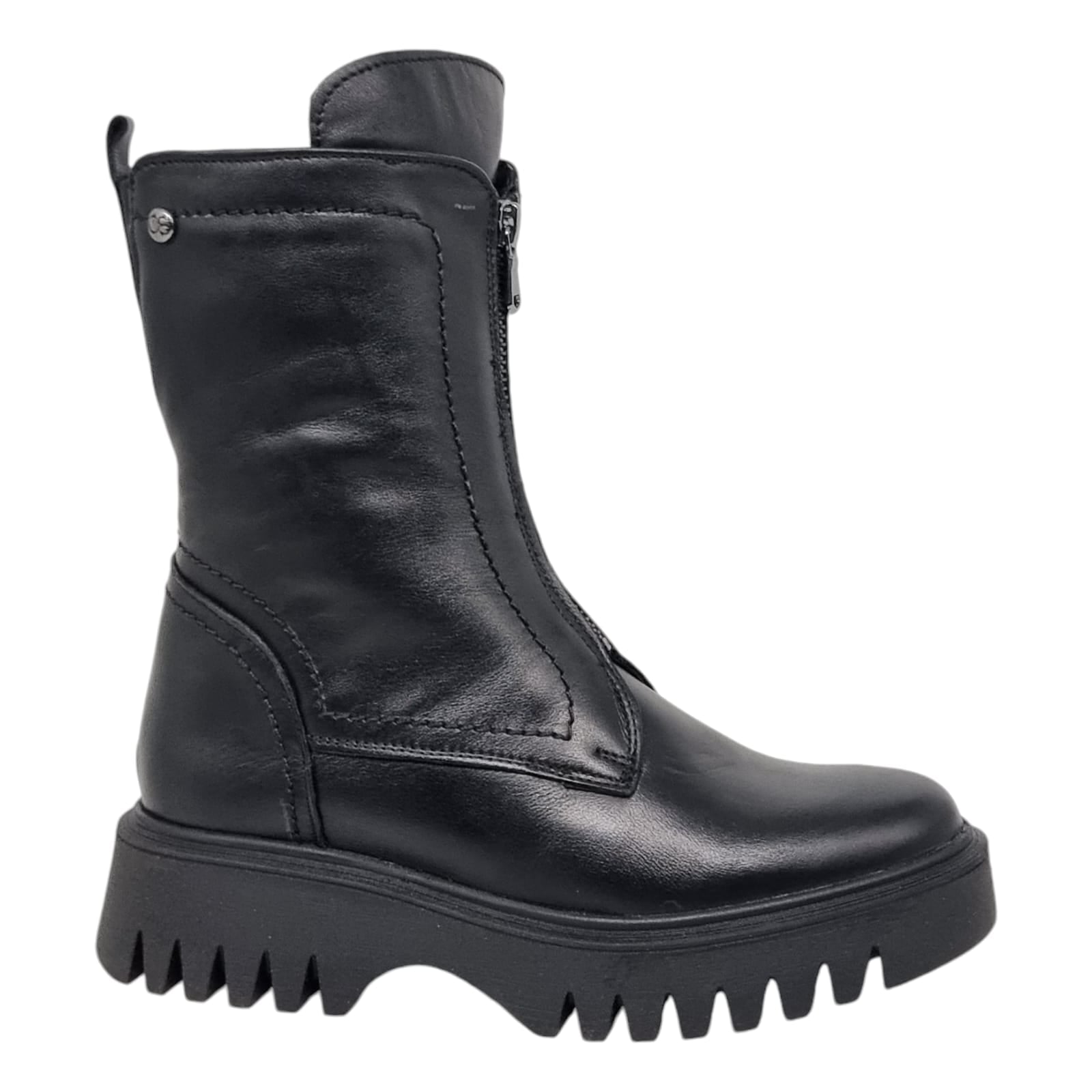 Ghete Damă Casual Din Piele Naturală Neagră 30336