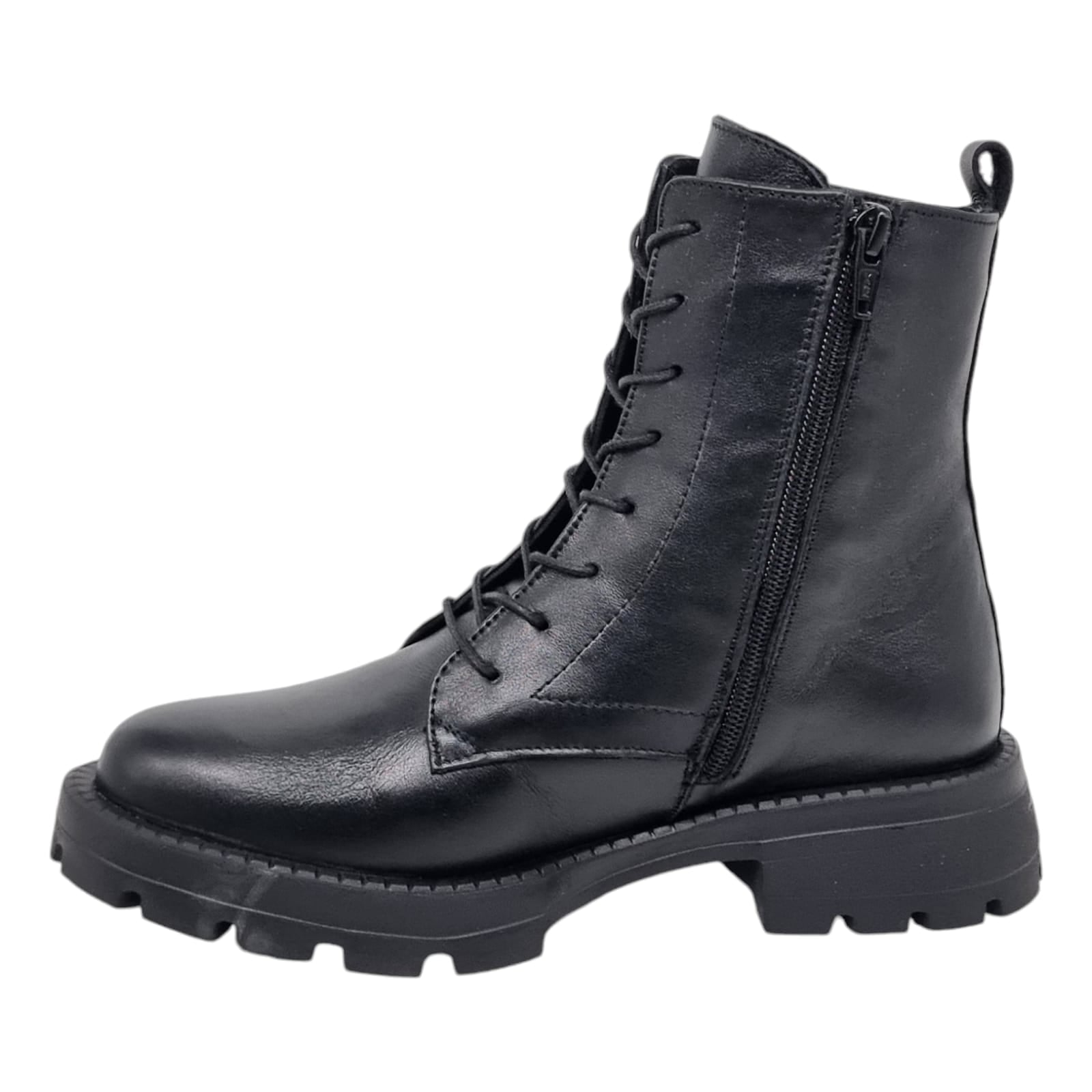 Ghete Damă Casual Din Piele Naturală Neagră 30338