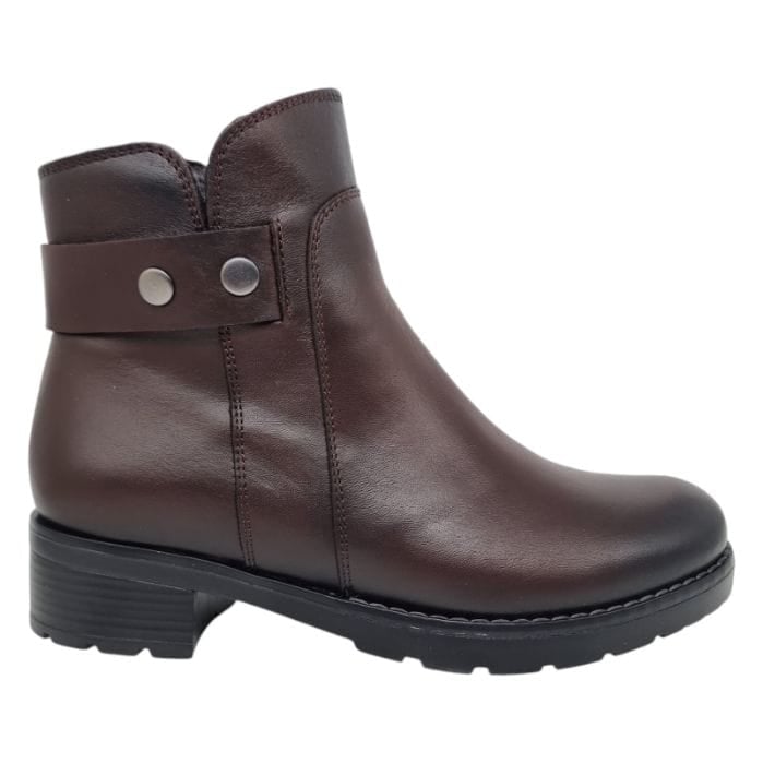 Ghete Damă Casual Din Piele Naturală Maro 30351
