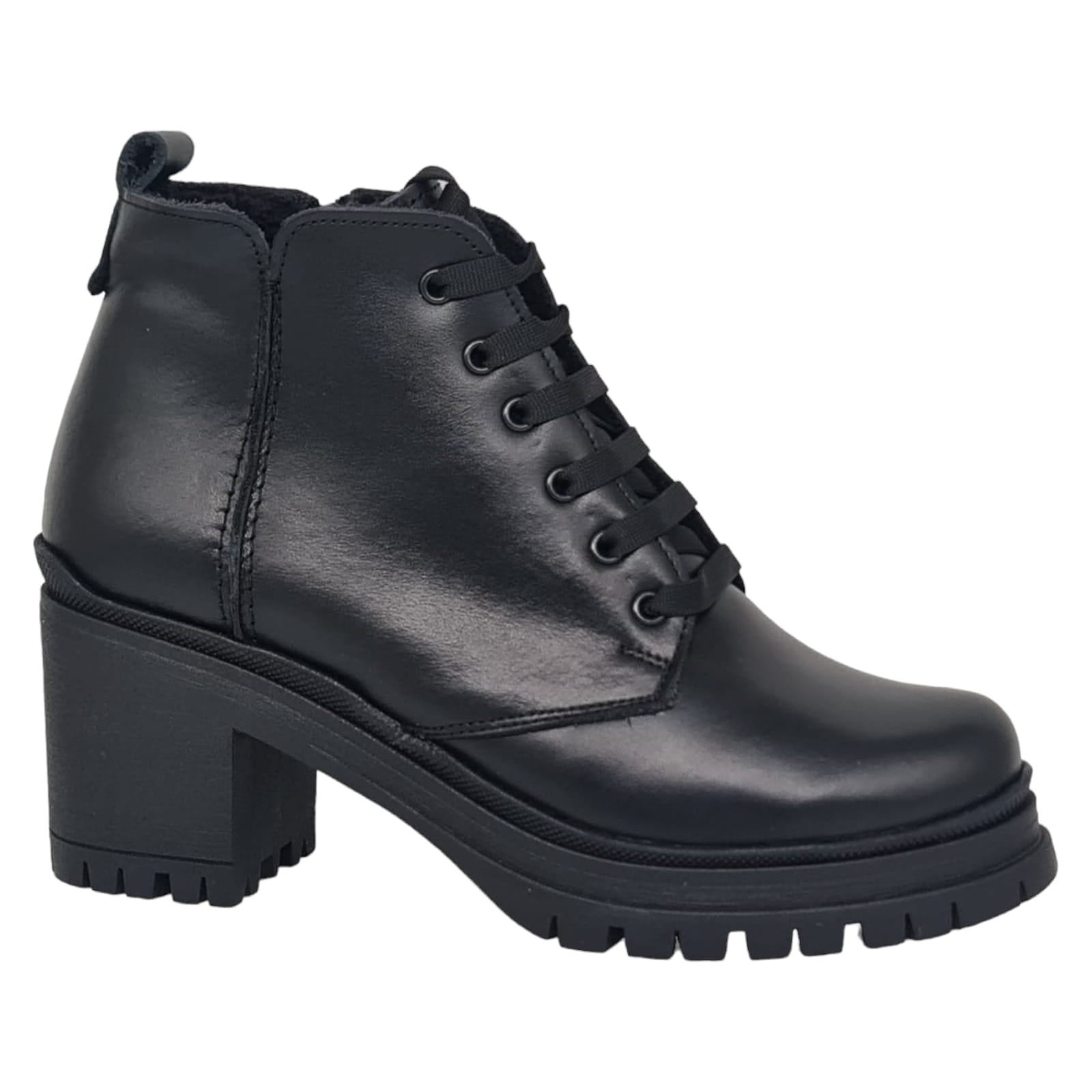 Ghete Damă Casual Din Piele Naturală Neagra 30127