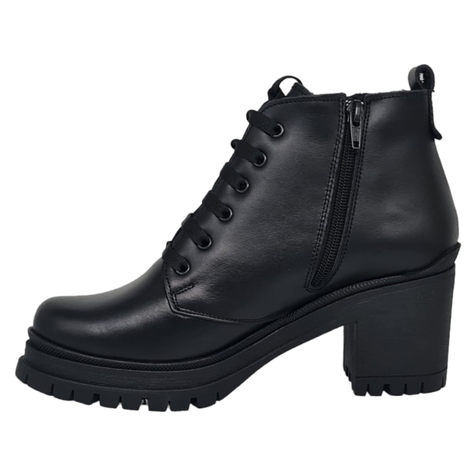 Ghete Damă Casual Din Piele Naturală Neagra 30127