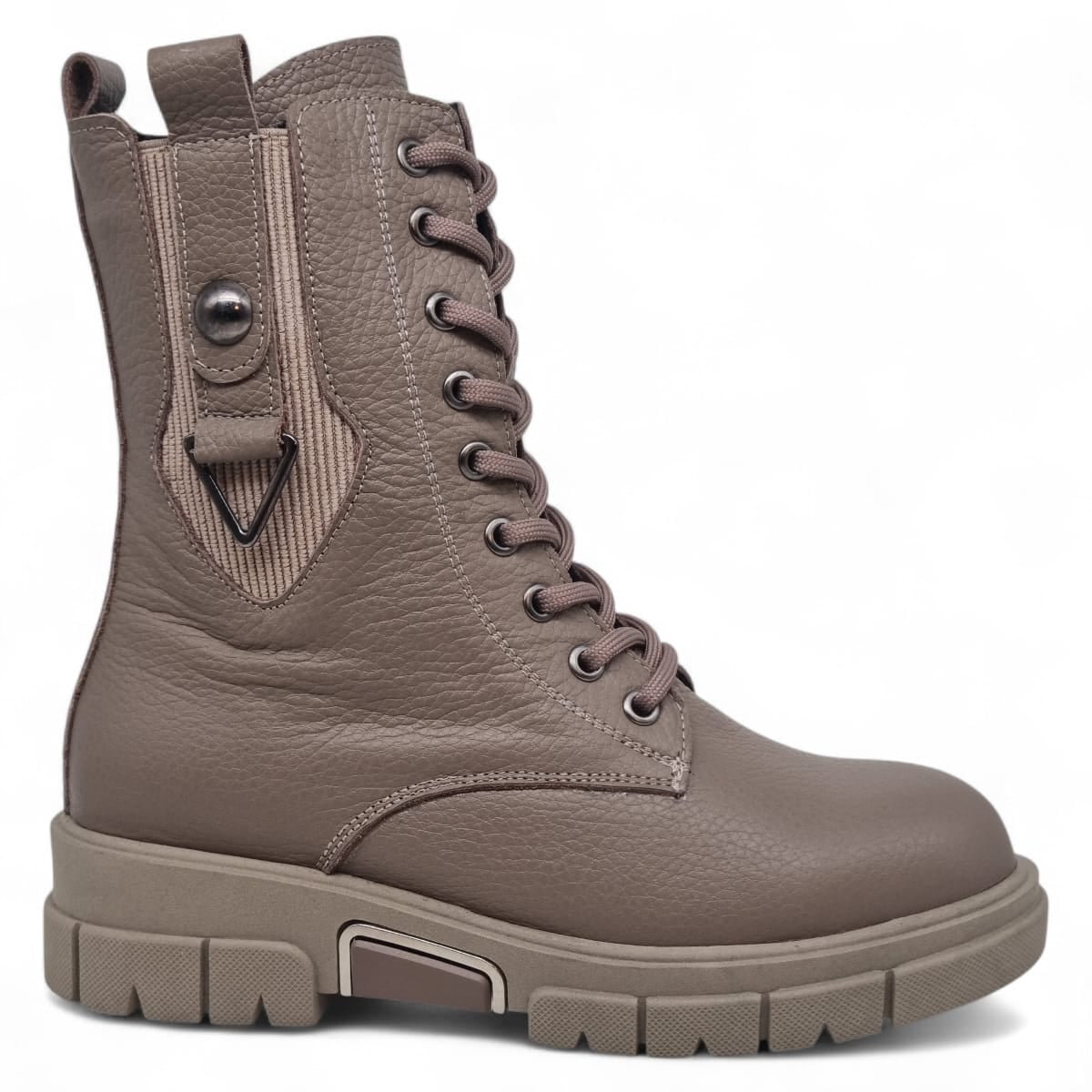 Ghete Damă Casual Din Piele Naturală Bej 30317