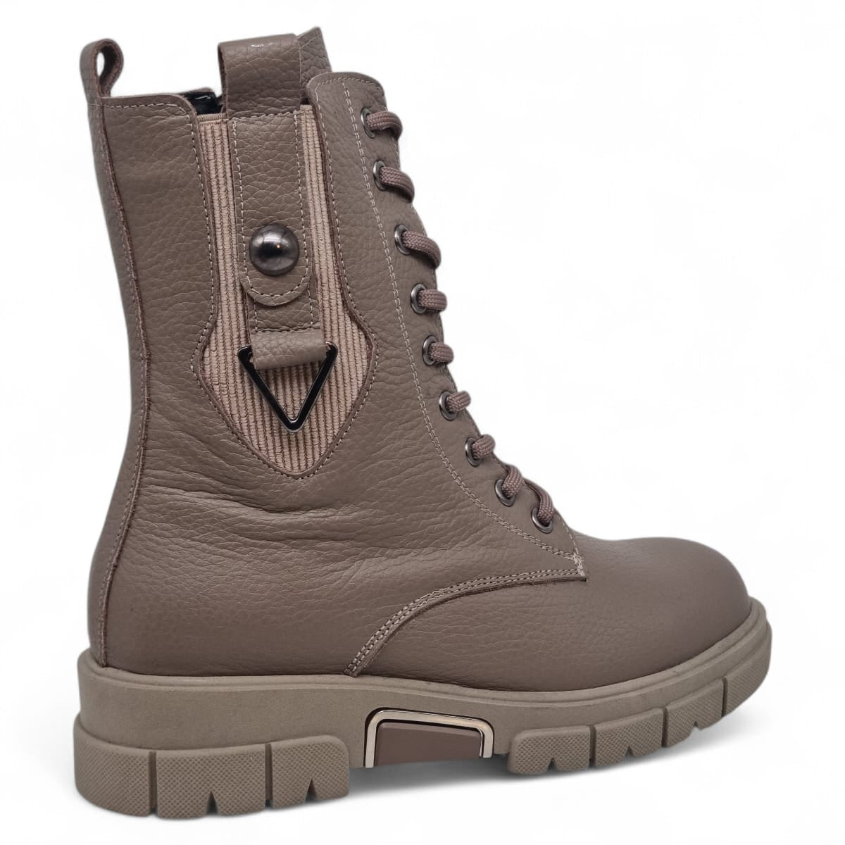 Ghete Damă Casual Din Piele Naturală Bej 30317