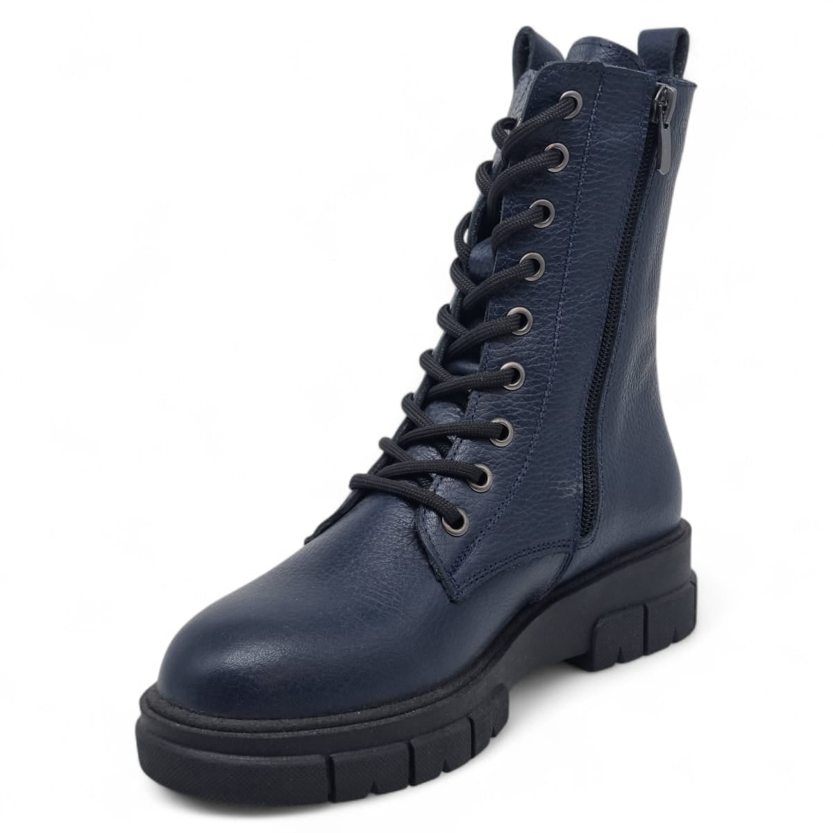 Ghete Damă Casual Din Piele Naturală Blue 30370