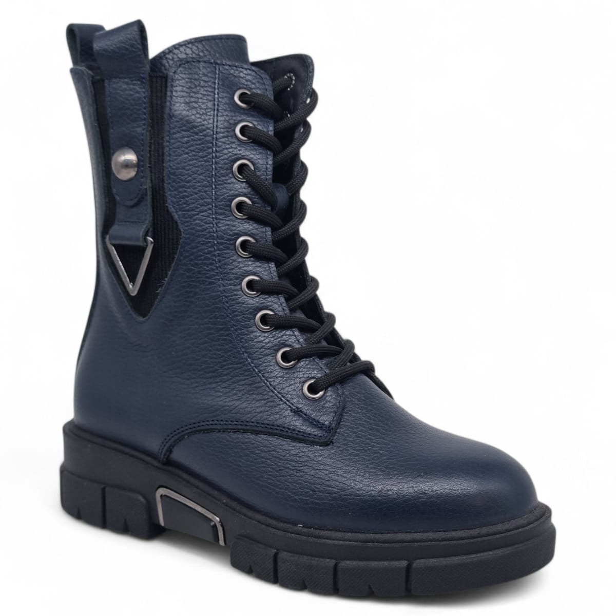 Ghete Damă Casual Din Piele Naturală Blue 30370