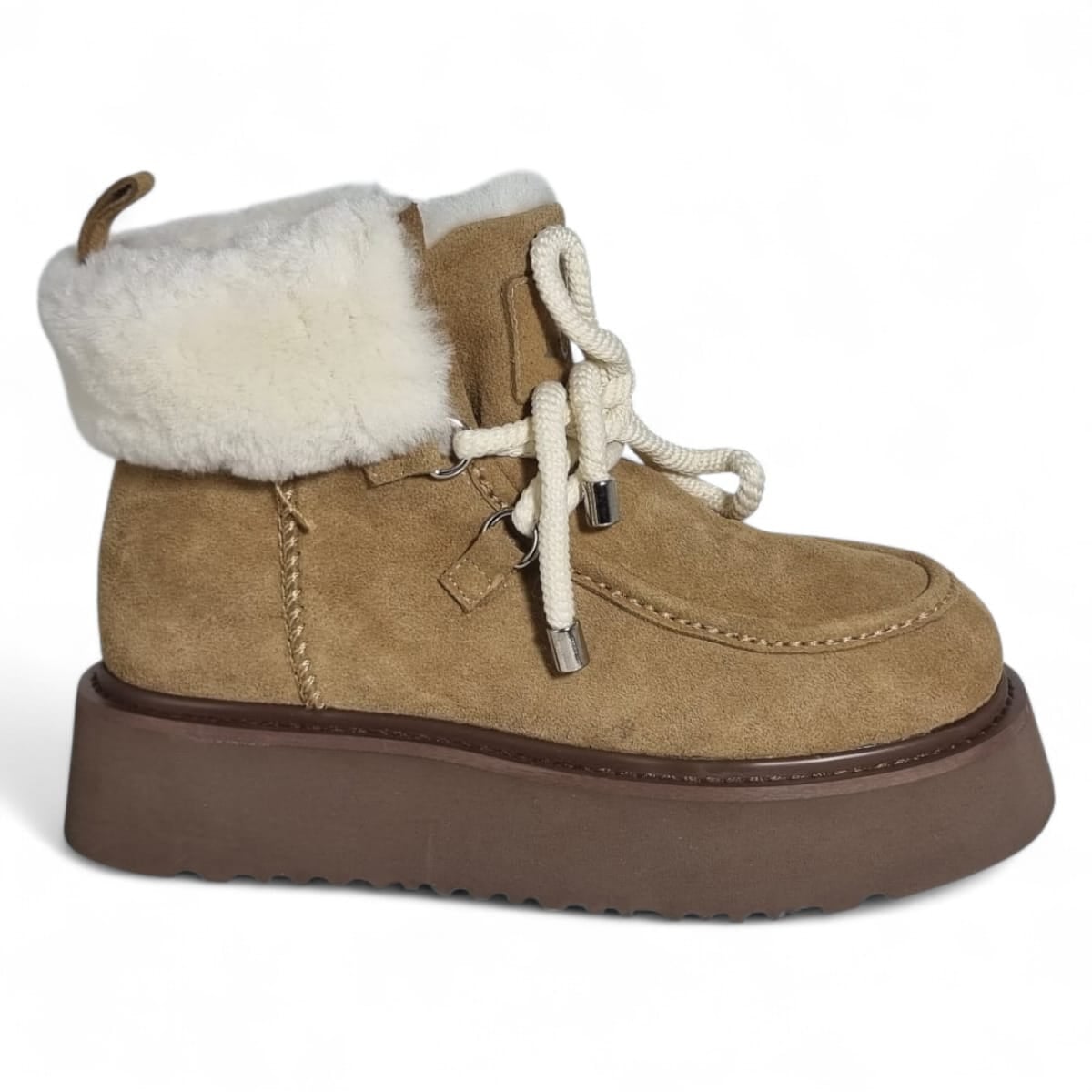 Ghete Damă Casual Din Piele Naturală Coniac 30382