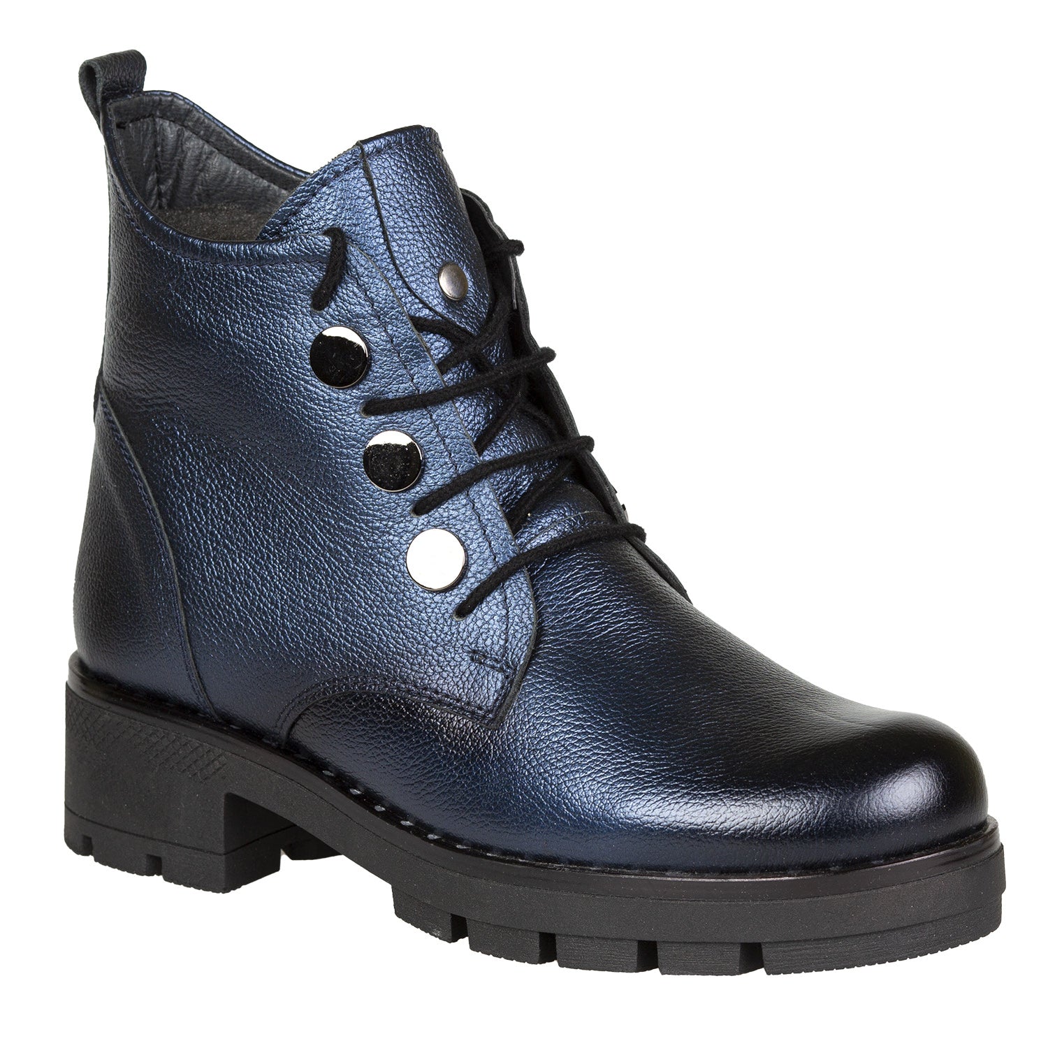 Ghete Damă Casual Din Piele Naturală Blue 30112