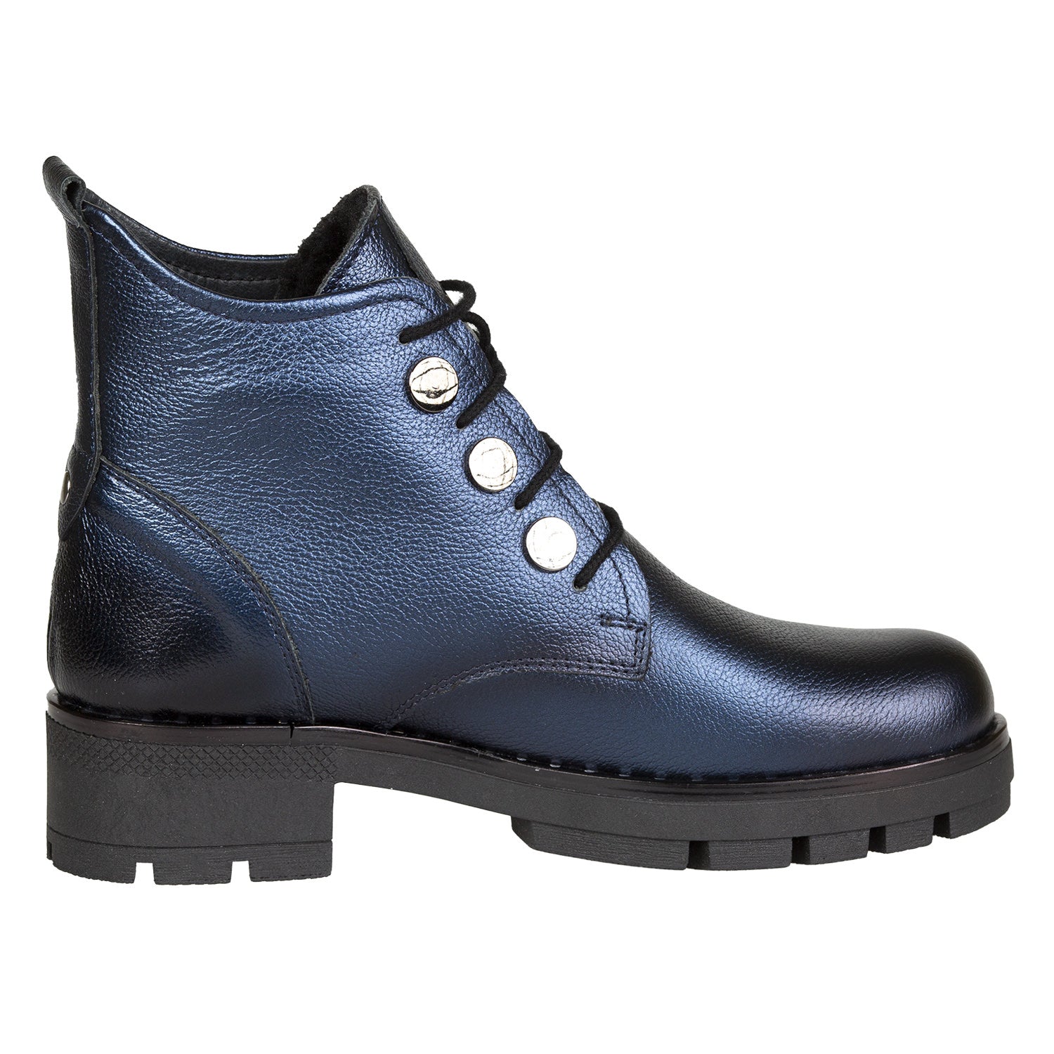 Ghete Damă Casual Din Piele Naturală Blue 30112