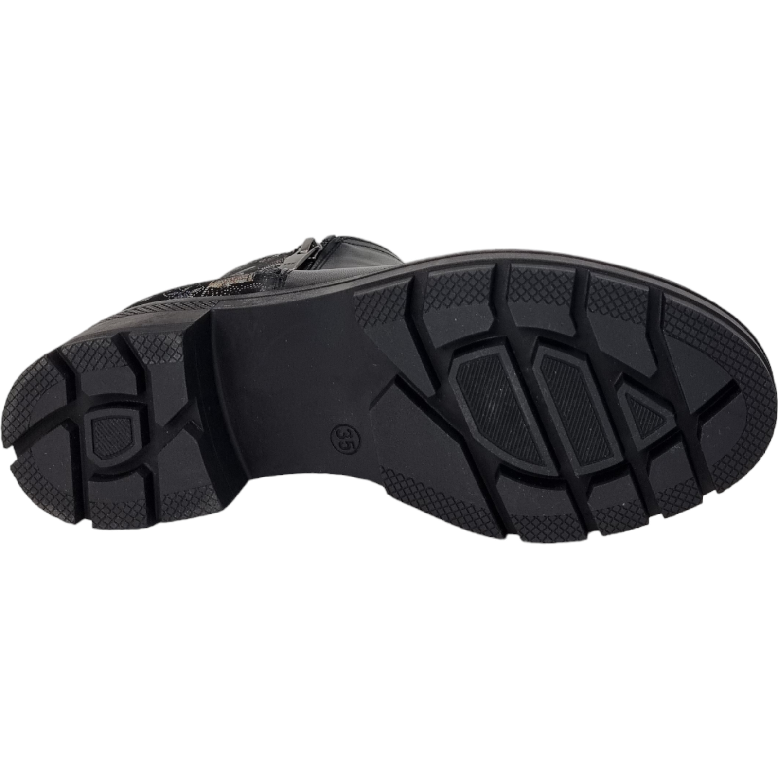 Ghete Damă Casual Din Piele Naturală Neagră 8613