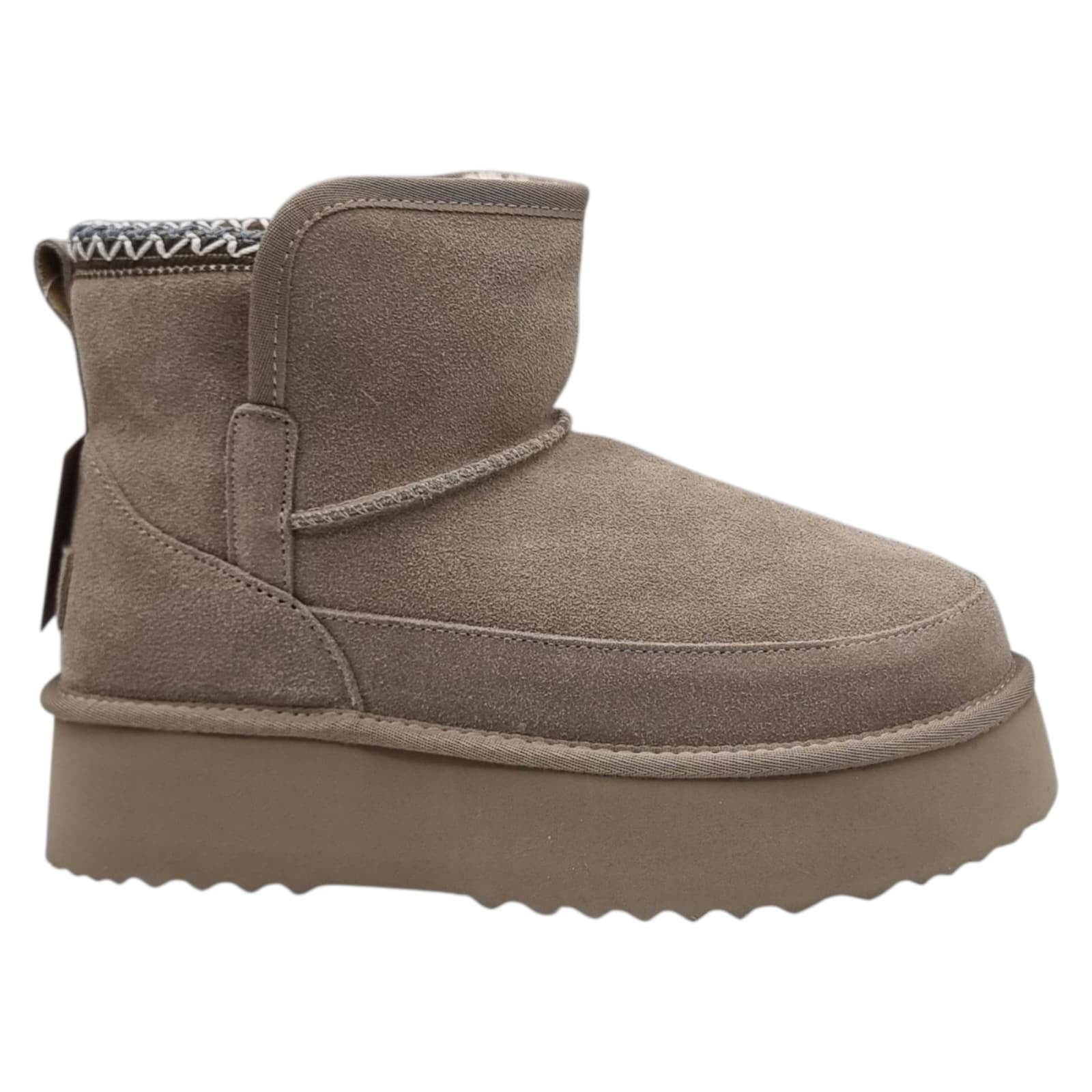 Ghete Damă Casual Din Piele Naturală Gri 30380