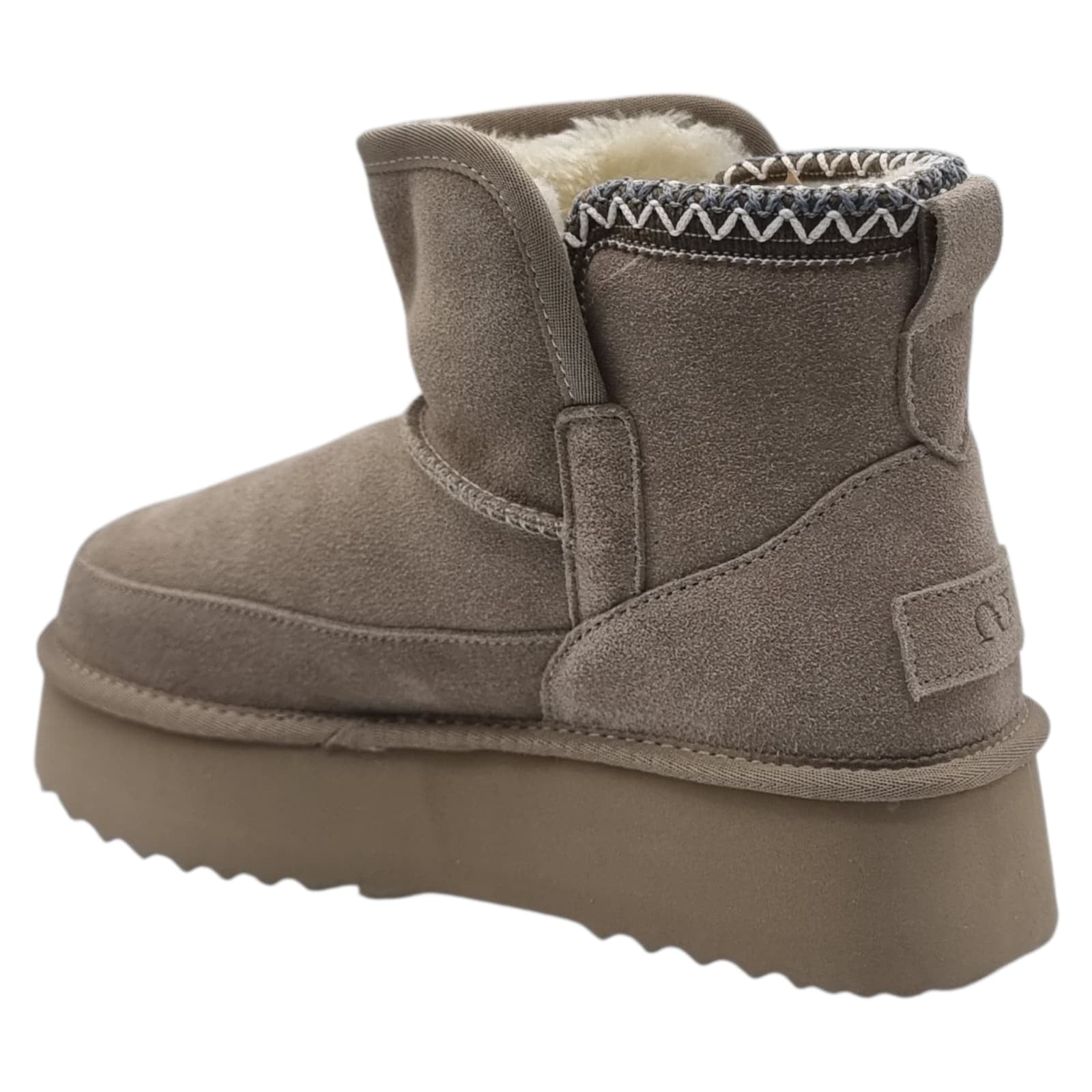 Ghete Damă Casual Din Piele Naturală Gri 30380