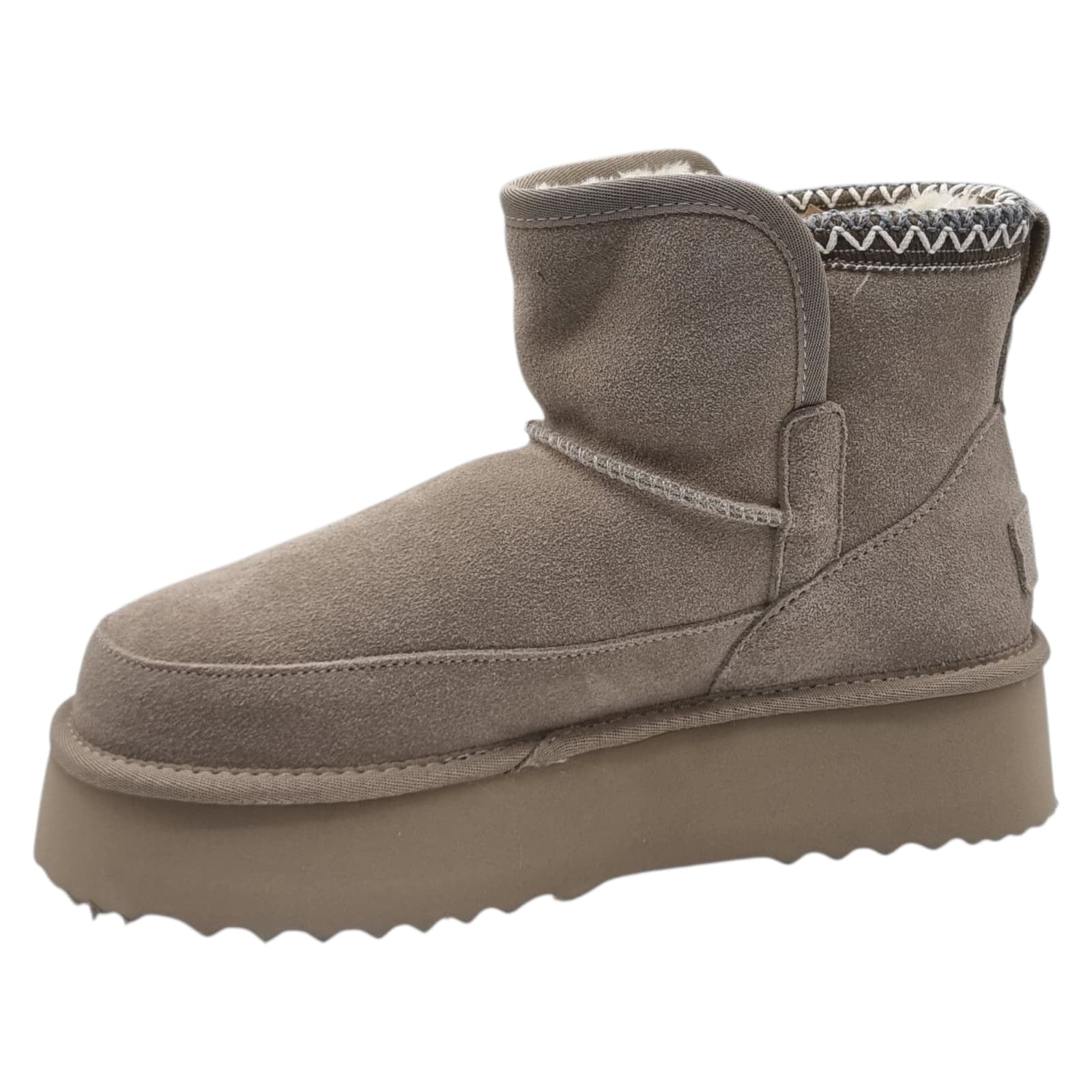 Ghete Damă Casual Din Piele Naturală Gri 30380