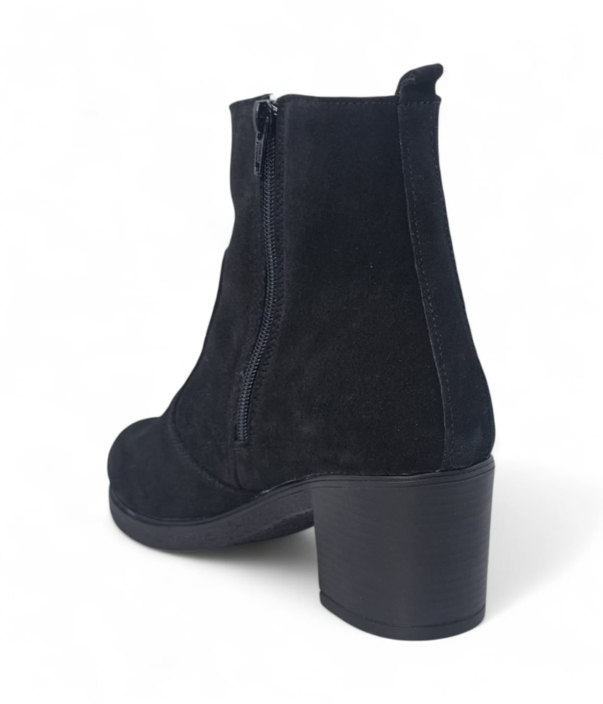 Ghete Damă Casual Din Piele Naturală Neagră Vel 30403