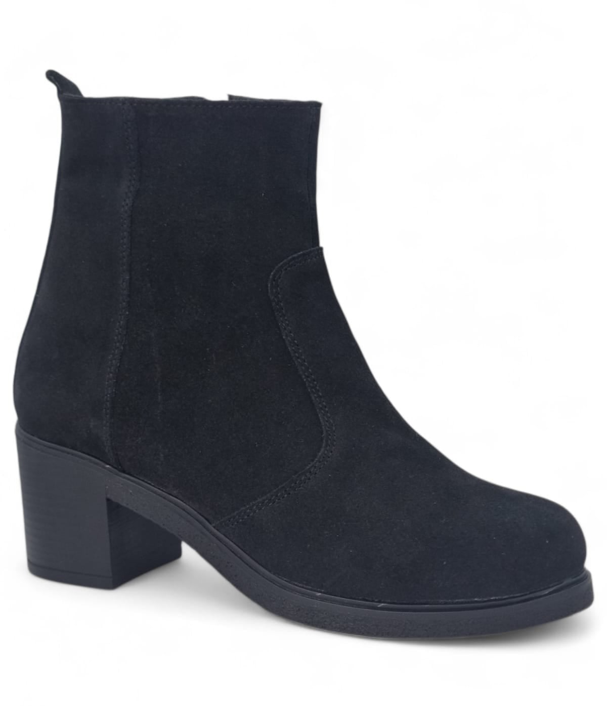 Ghete Damă Casual Din Piele Naturală Neagră Vel 30403
