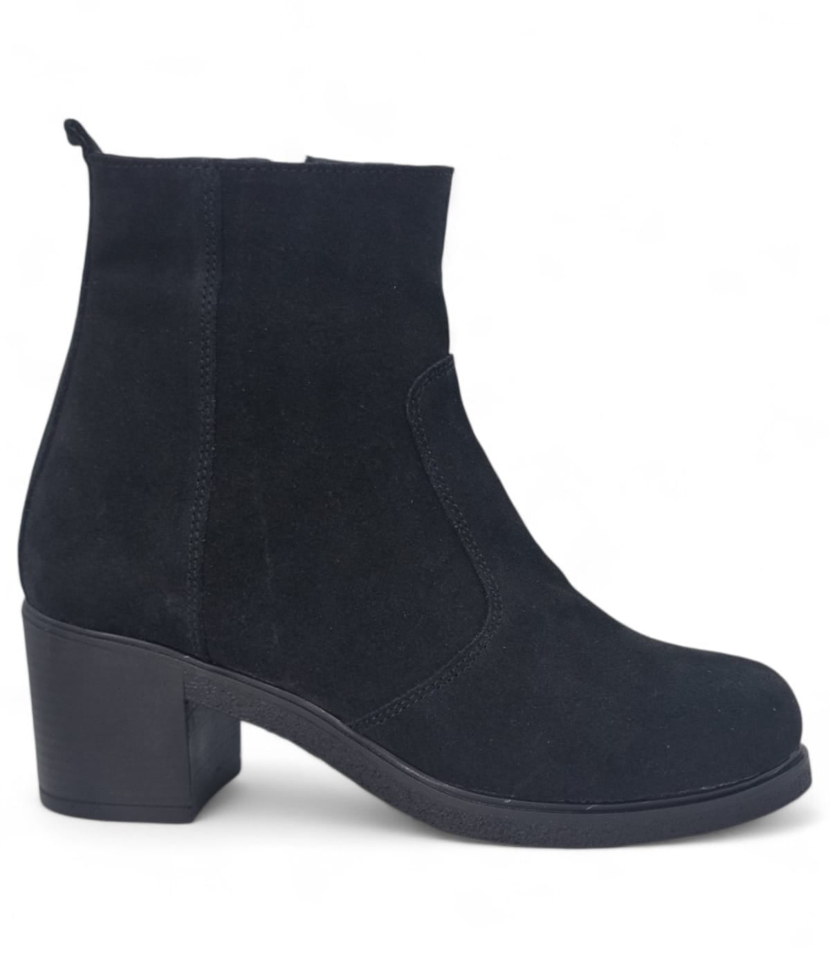 Ghete Damă Casual Din Piele Naturală Neagră Vel 30403