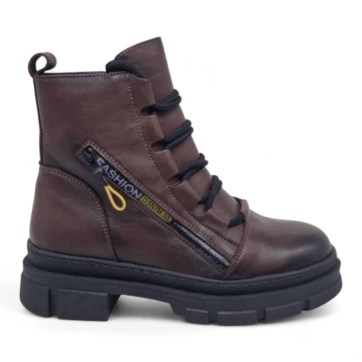 Ghete Damă Casual Din Piele Naturală Maro 30354