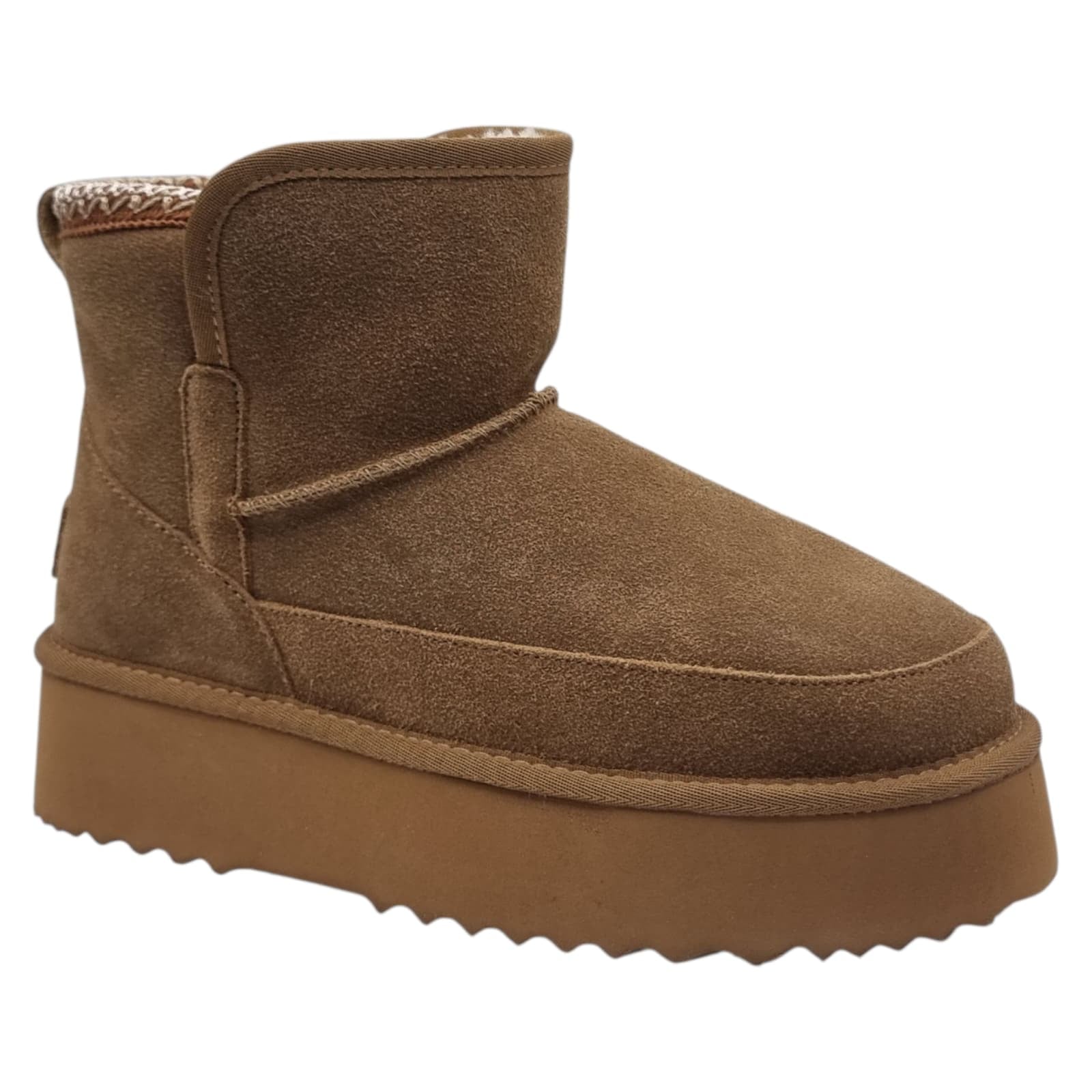Ghete Damă Casual Din Piele Naturală Maro 30381