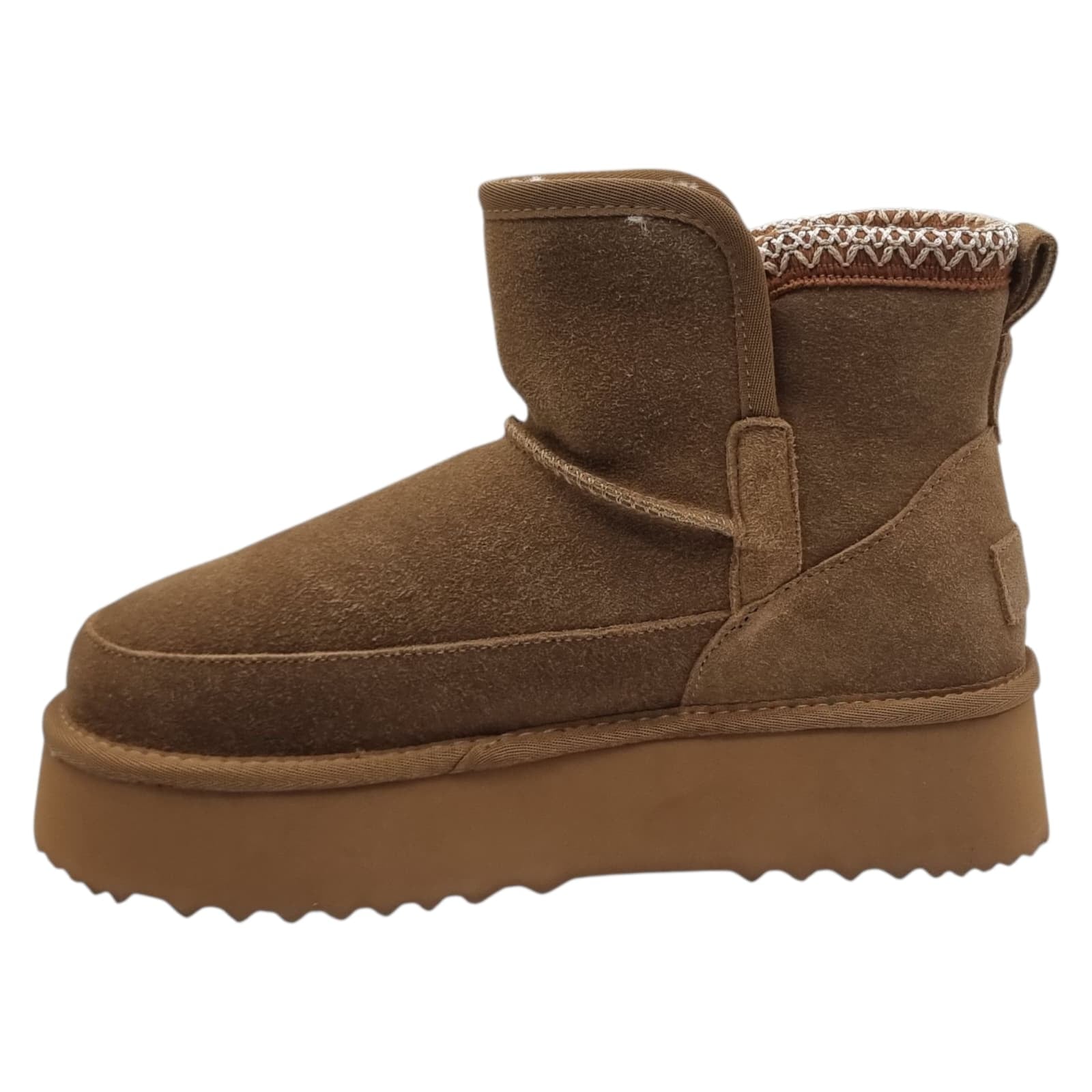 Ghete Damă Casual Din Piele Naturală Maro 30381